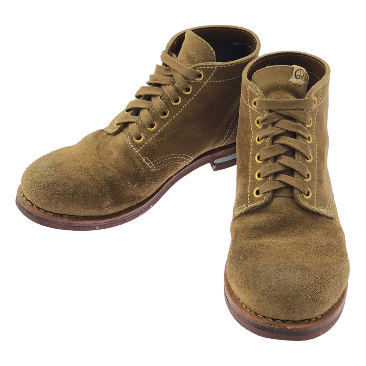 visvim Brigadier Folk 絨面革靴子 | 美碼 8 | 棕色 | 男款