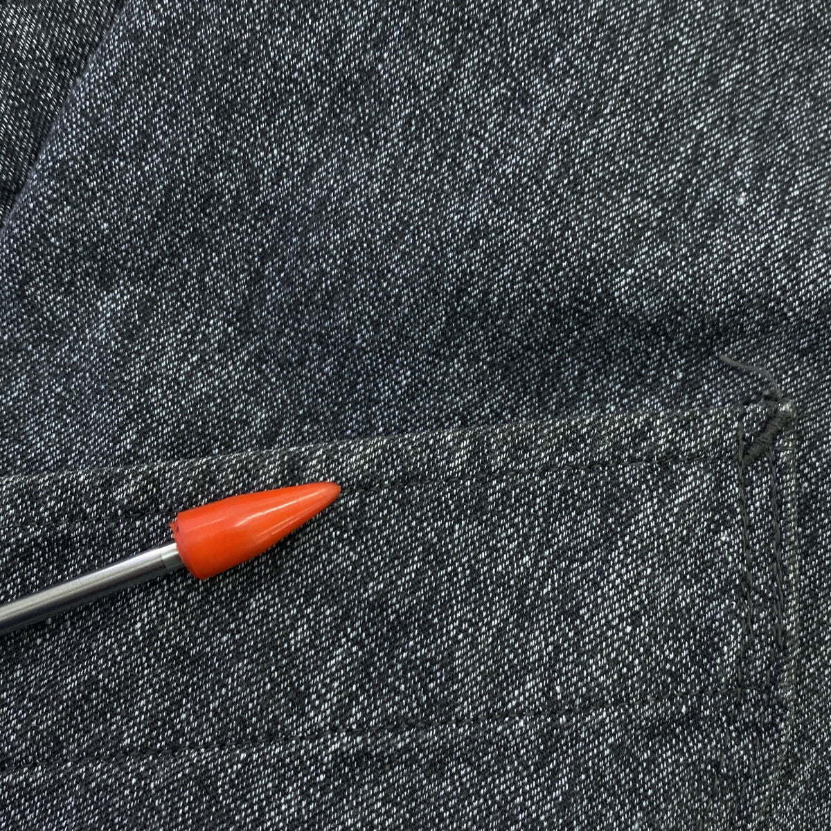 歐元復古 |估計 40 年代至 50 年代復古黑色 Chambray Atelier 外套，鹽和胡椒 | 92-115 |灰色 |男士