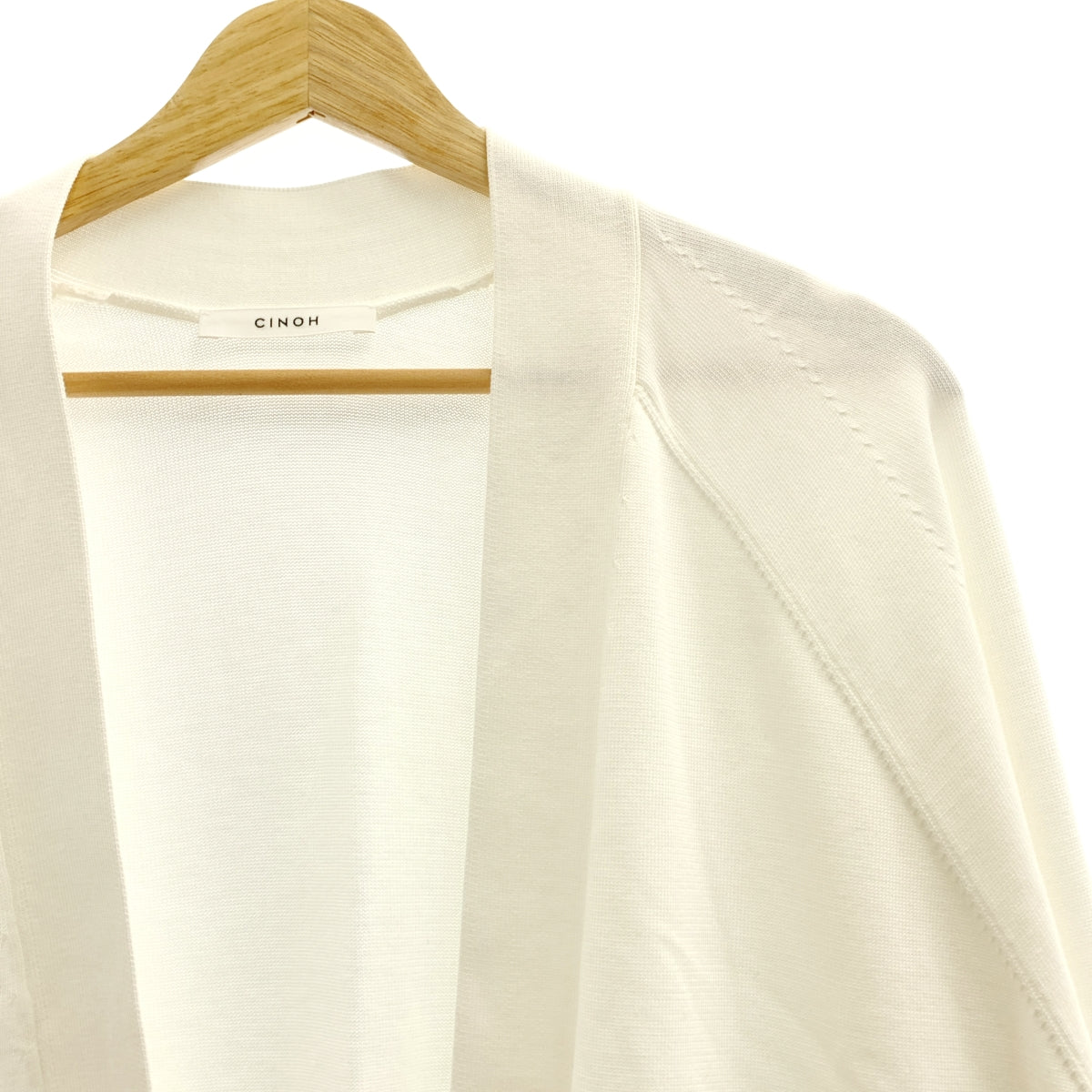 CINOH | 棉質超大開衩袖針織開襟衫 | 尺寸 38 |
