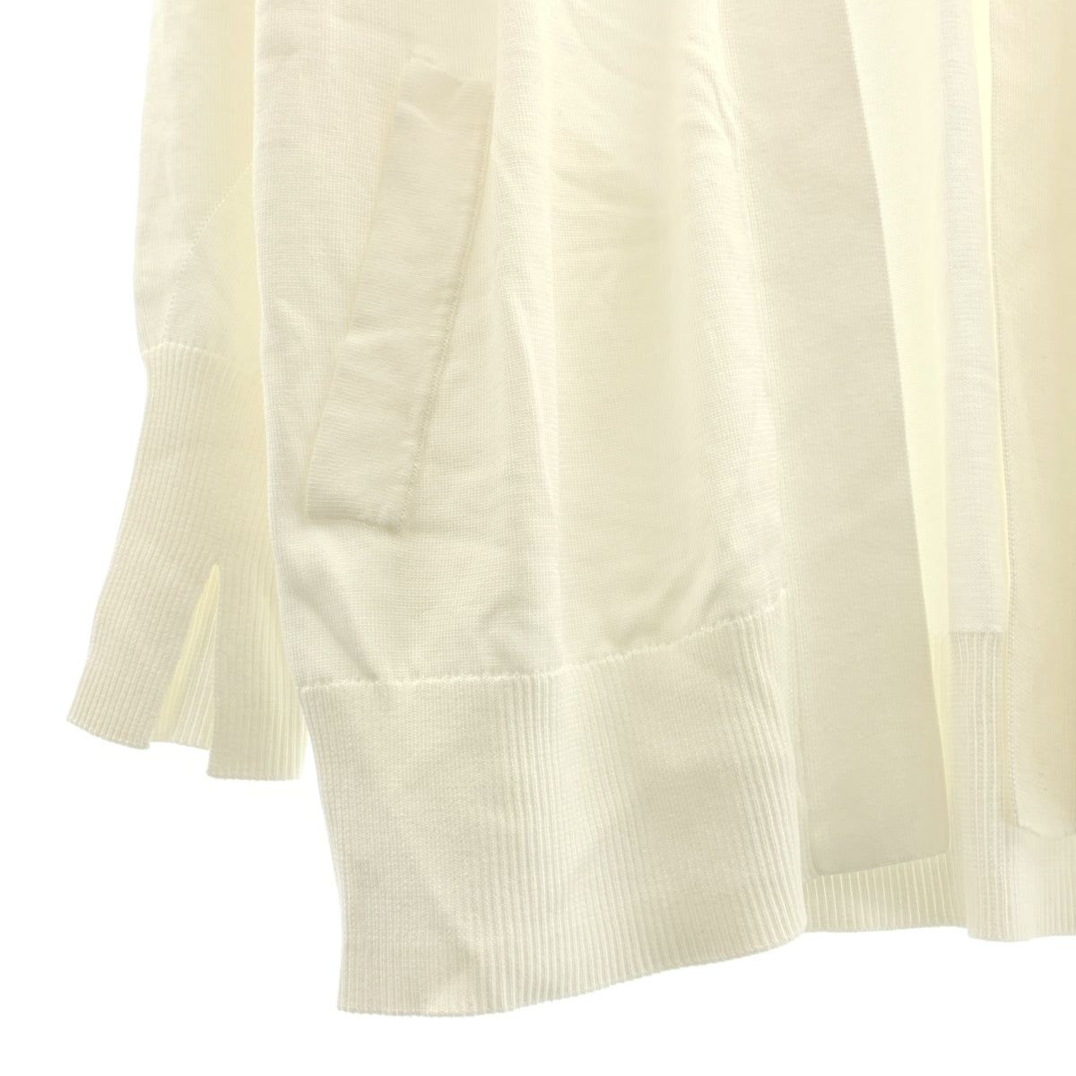 CINOH | 棉質超大開衩袖針織開襟衫 | 尺寸 38 |