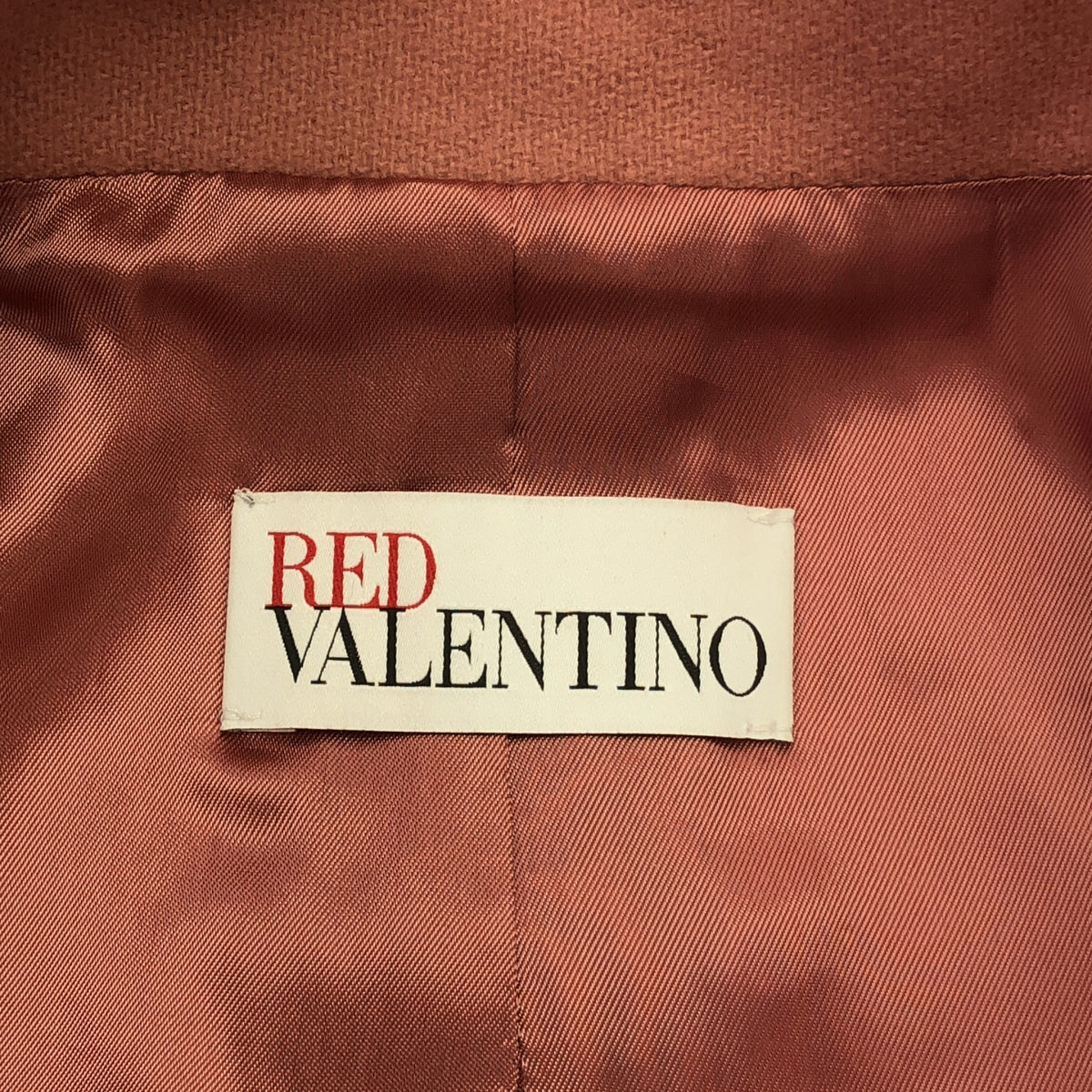 RED VALENTINO / レッドヴァレンティノ | ウール ナイロン ベロアリボン パフスリーブ コート | 40 | ピンク | レディース