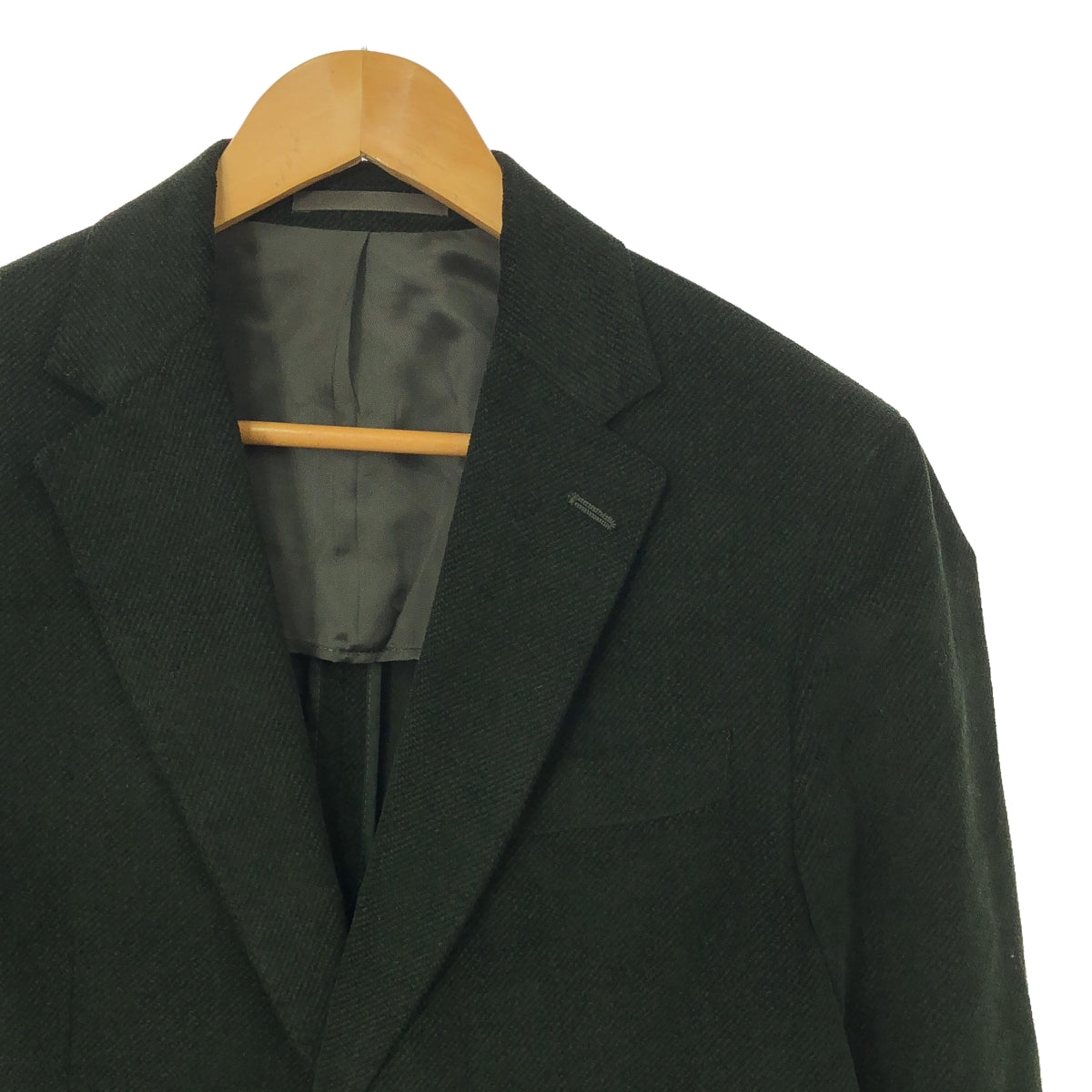 HACKETT LONDON / ハケット ロンドン | STRCH DIAGONAL CORD / 2B シングルブレスト テーラード ジャケット | 38 | olive | メンズ