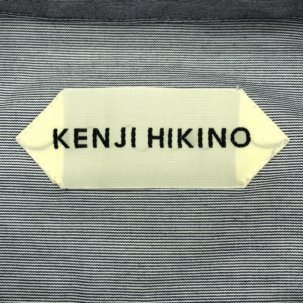 KENJI HIKINO / ケンジヒキノ | コットン バルーンスリーブ シャツワンピース | 1 | ネイビー | レディース
