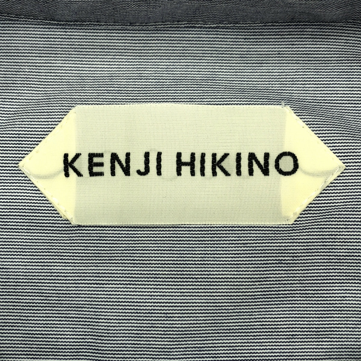 KENJI HIKINO / ケンジヒキノ | コットン バルーンスリーブ シャツワンピース | 1 | ネイビー | レディース