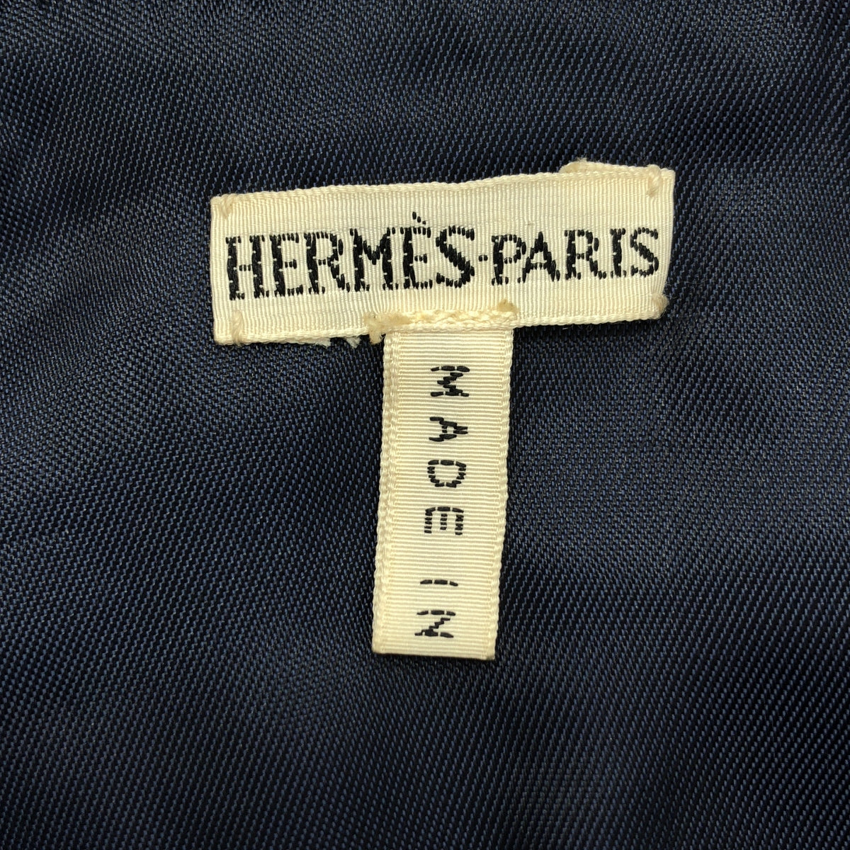 HERMES / エルメス | マルジェラ期 ラムレザー シルク paperoles パプロール柄 切替 中綿ベスト | 36 | レディース