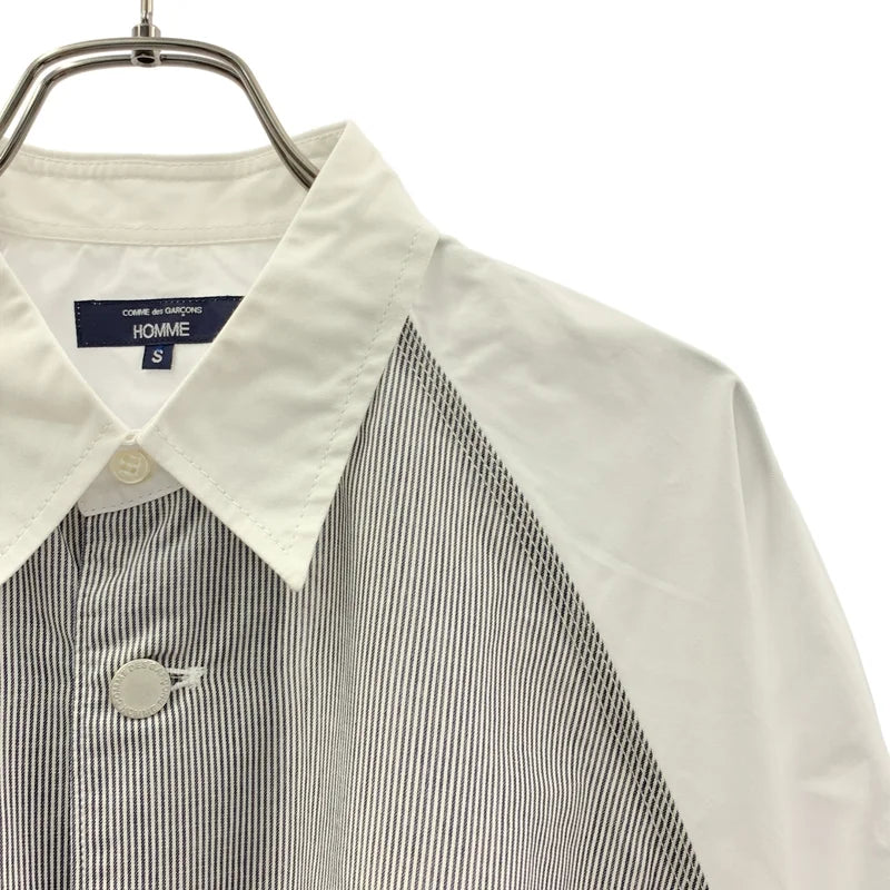 COMME des GARCONS HOMME / 꼼데가르송 옴므 | 2025SS | 스트라이프 전환 멀티 포켓 셔츠 | S | 남성