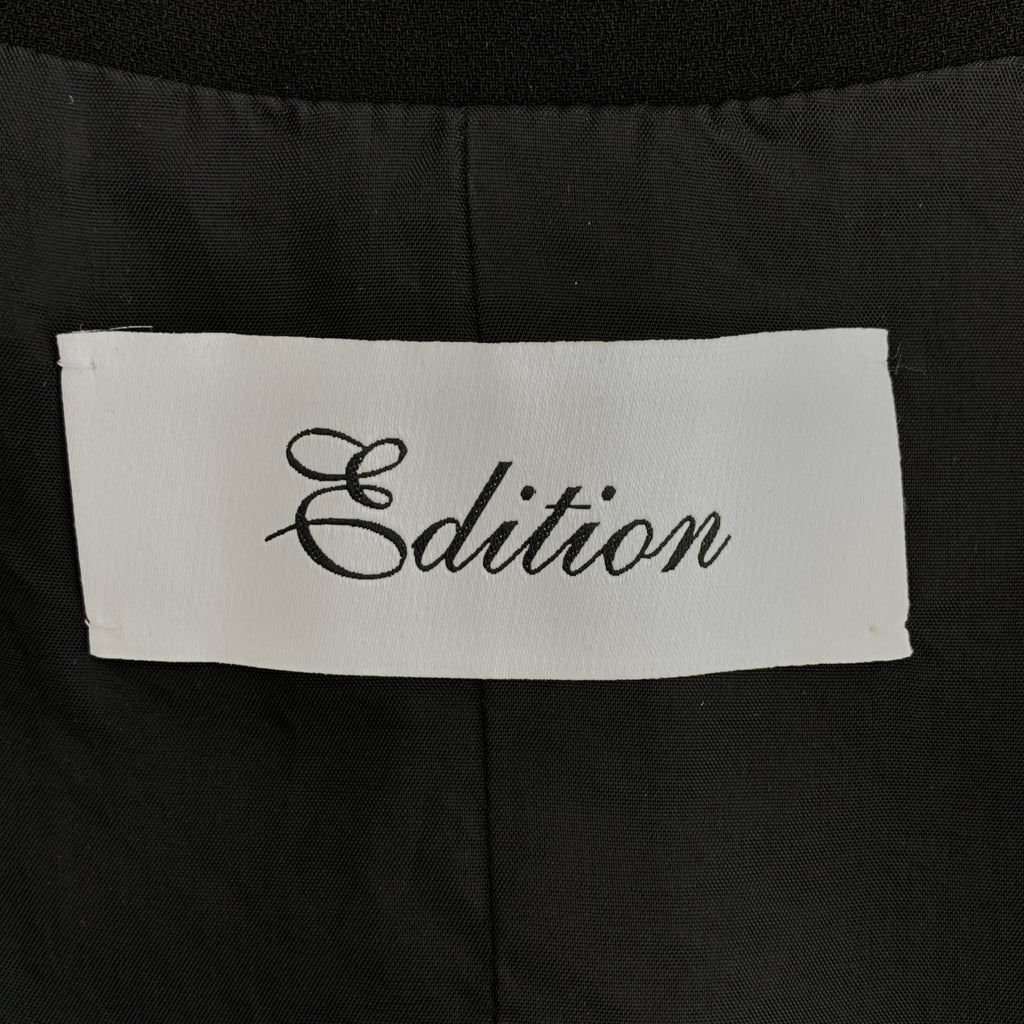 【成色極佳】Edition / Edition Tomorrowland | 2025 春夏 | 緞面喬其紗 V 領套頭背心 | F 碼 | 黑色 | 女款