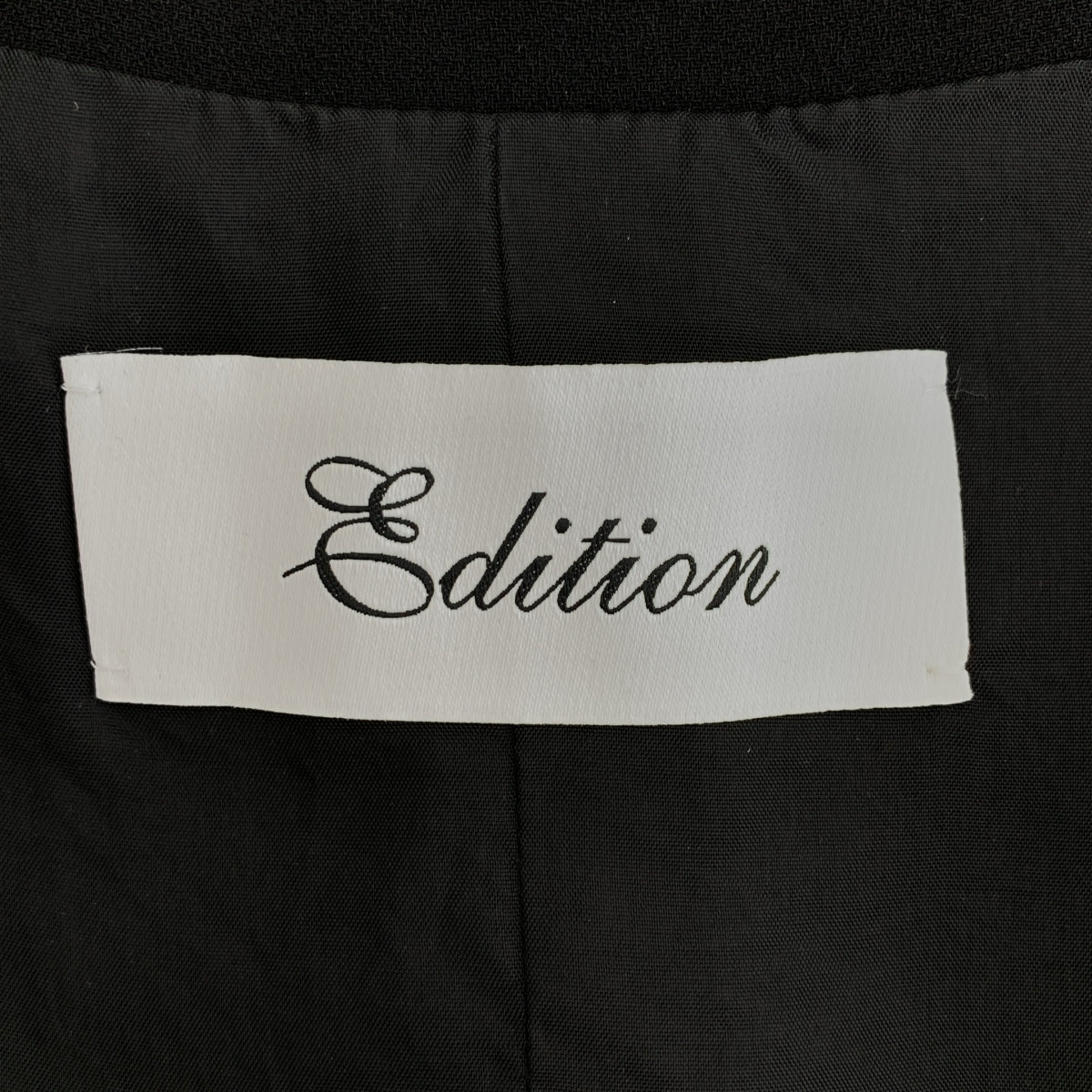 【成色極佳】Edition / Edition Tomorrowland | 2025 春夏 | 緞面喬其紗 V 領套頭背心 | F 碼 | 黑色 | 女款