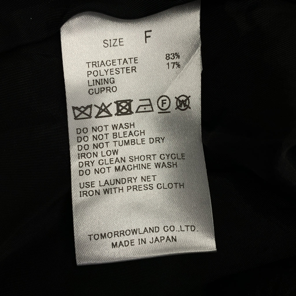 【成色極佳】Edition / Edition Tomorrowland | 2025 春夏 | 緞面喬其紗 V 領套頭背心 | F 碼 | 黑色 | 女款