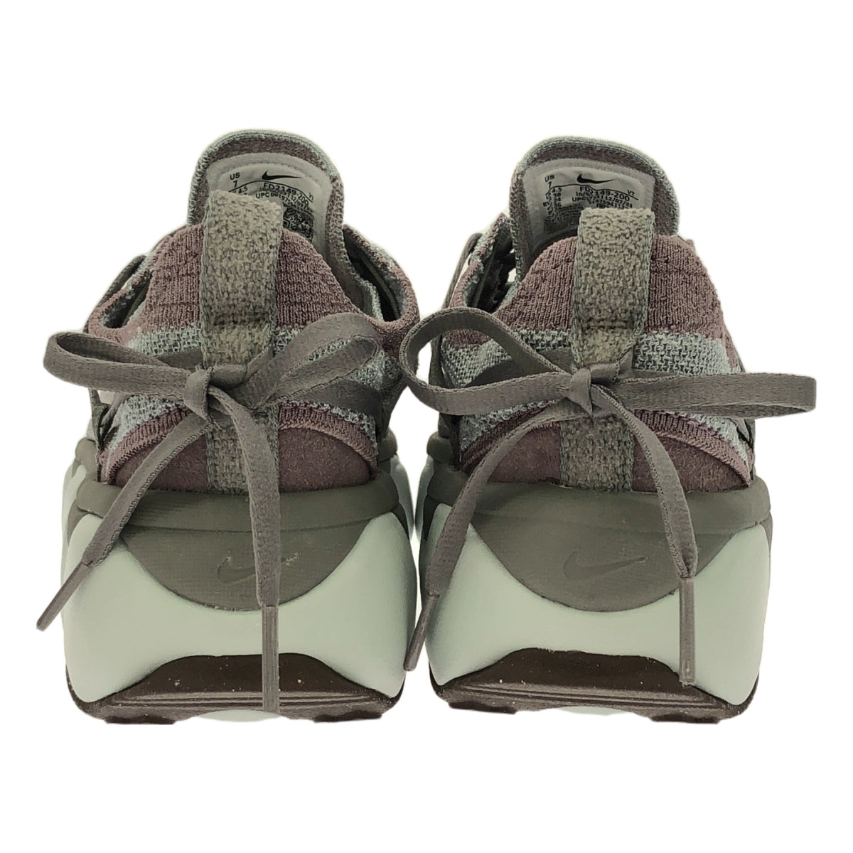 [狀況良好] Nike | Flyknit Bloom 鉑金運動鞋 |尺寸 24 |紫色/灰色/白色 |女性的