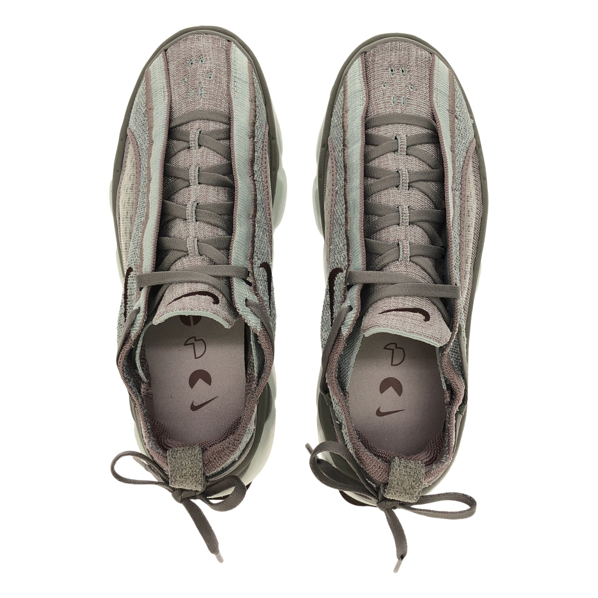 [狀況良好] Nike | Flyknit Bloom 鉑金運動鞋 |尺寸 24 |紫色/灰色/白色 |女性的