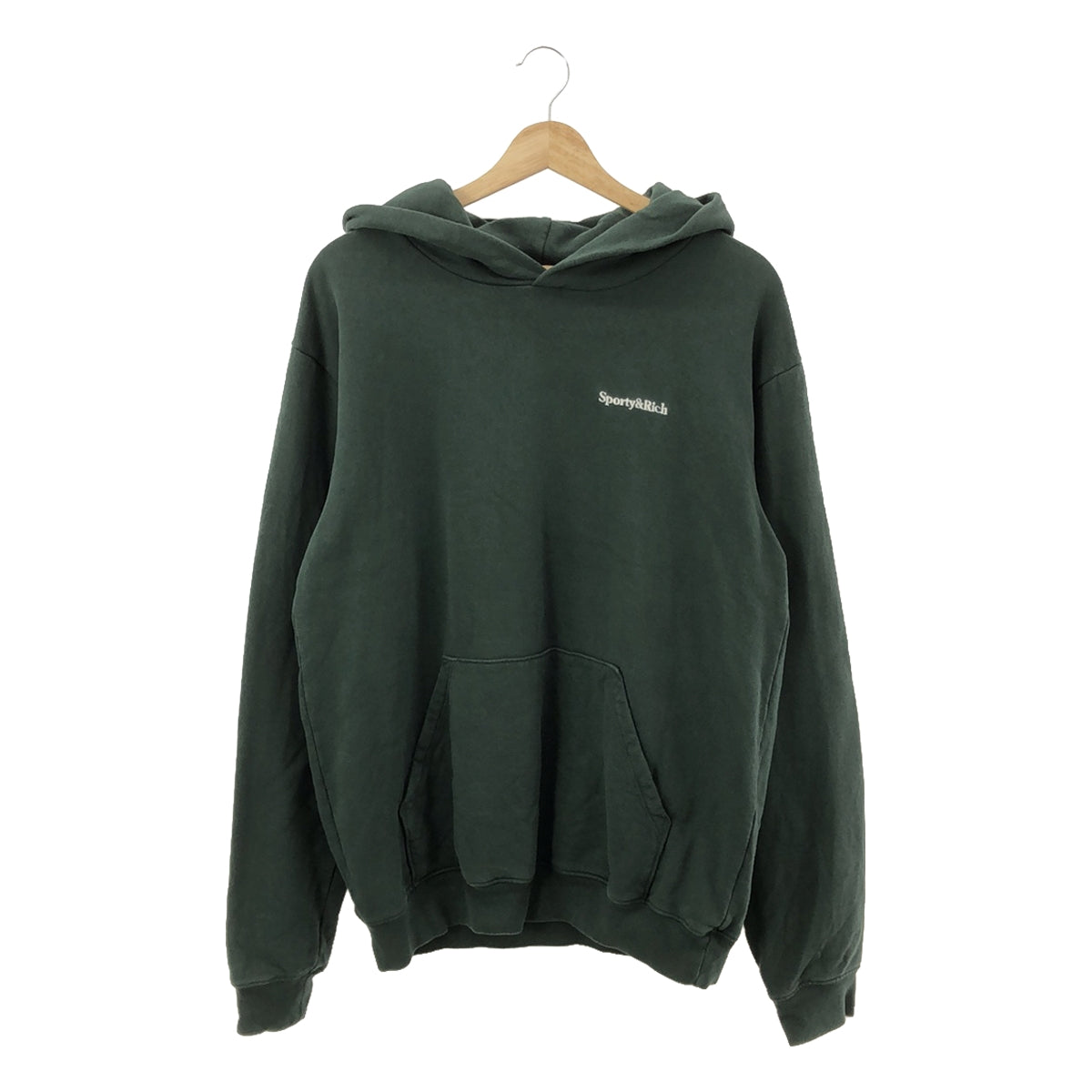 SPORTY&amp;RICH / Sporty and Rich | 2021AW | SERIF LOGO HOODIE | Green | Women's