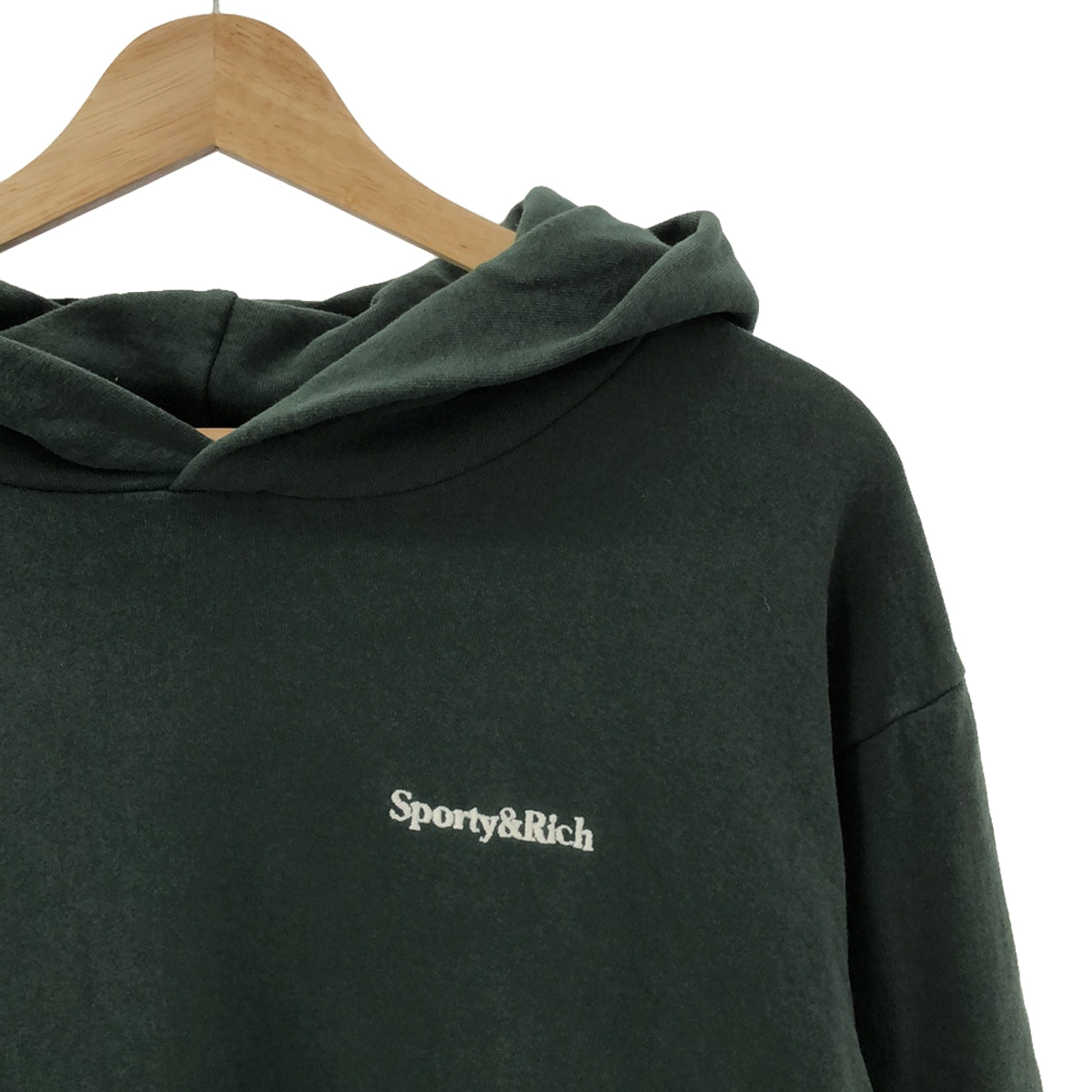 SPORTY&amp;RICH / Sporty and Rich | 2021AW | SERIF LOGO HOODIE | Green | Women's