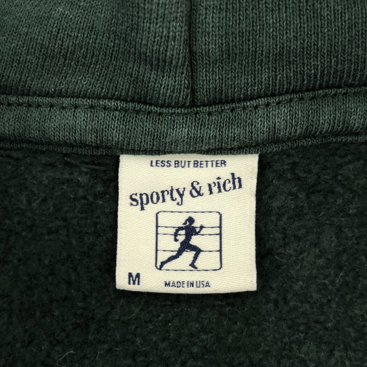 SPORTY&amp;RICH / Sporty and Rich | 2021AW | SERIF LOGO HOODIE | Green | Women's