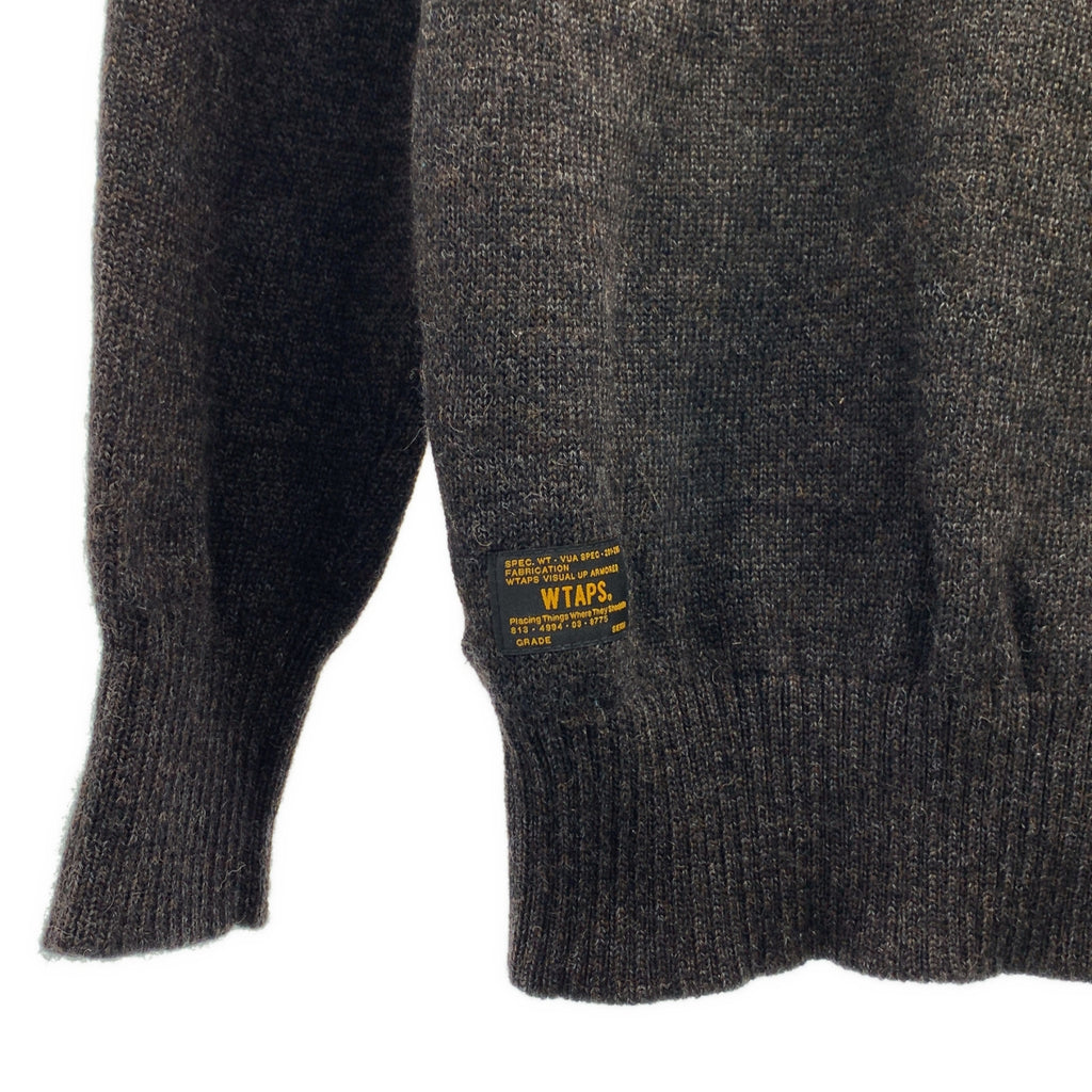 WTAPS / ダブルタップス | DECK CREW-C / SWEATER.WOOL ウール デッキ ニット | 1 | メンズ