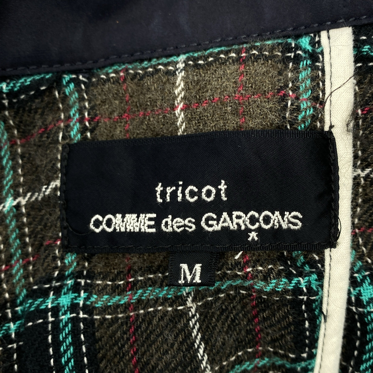 tricot COMME des GARÇONS | 2018 秋冬 | 混合材質褶皺立領洋裝/外套 | M 碼 | 女款