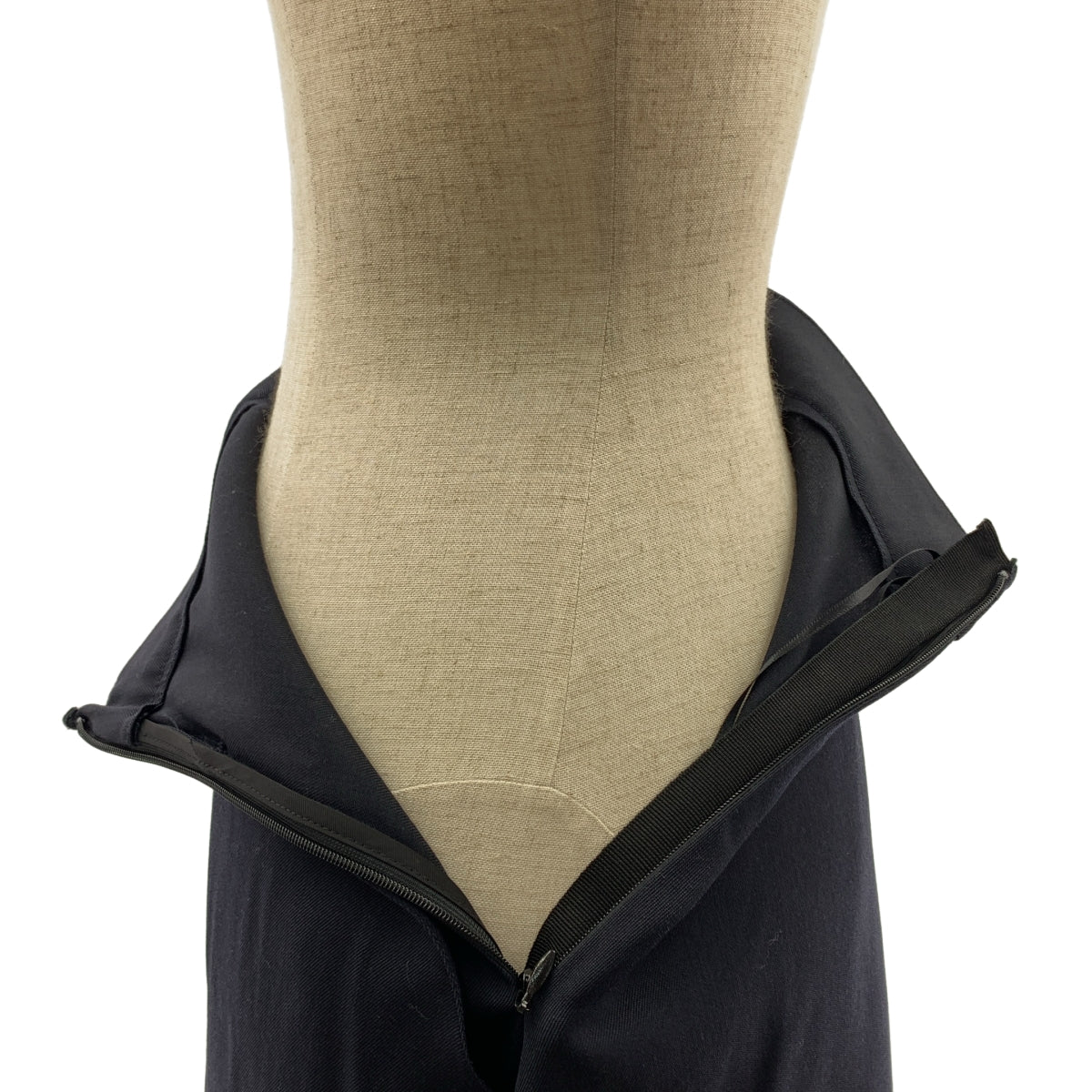 JIL SANDER / ジルサンダー | 2025AW | アシンメトリー ウール ロングスカート | 32 | レディース