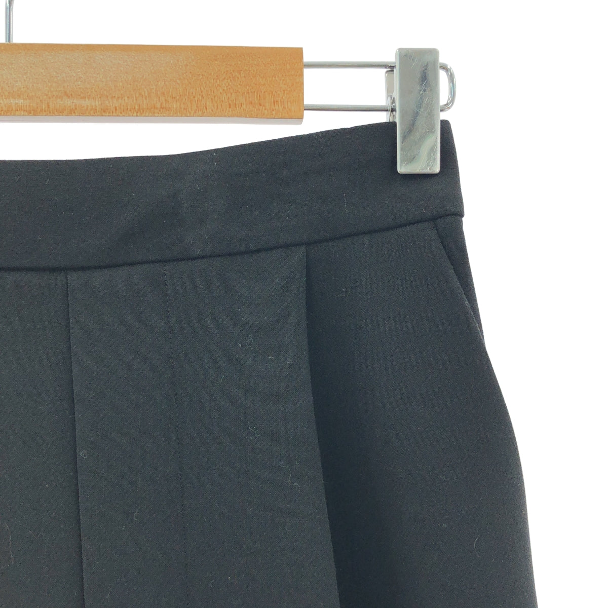 ENFOLD | 雙交叉彈性七分褲 | 尺寸 34 | 黑色 | 女款