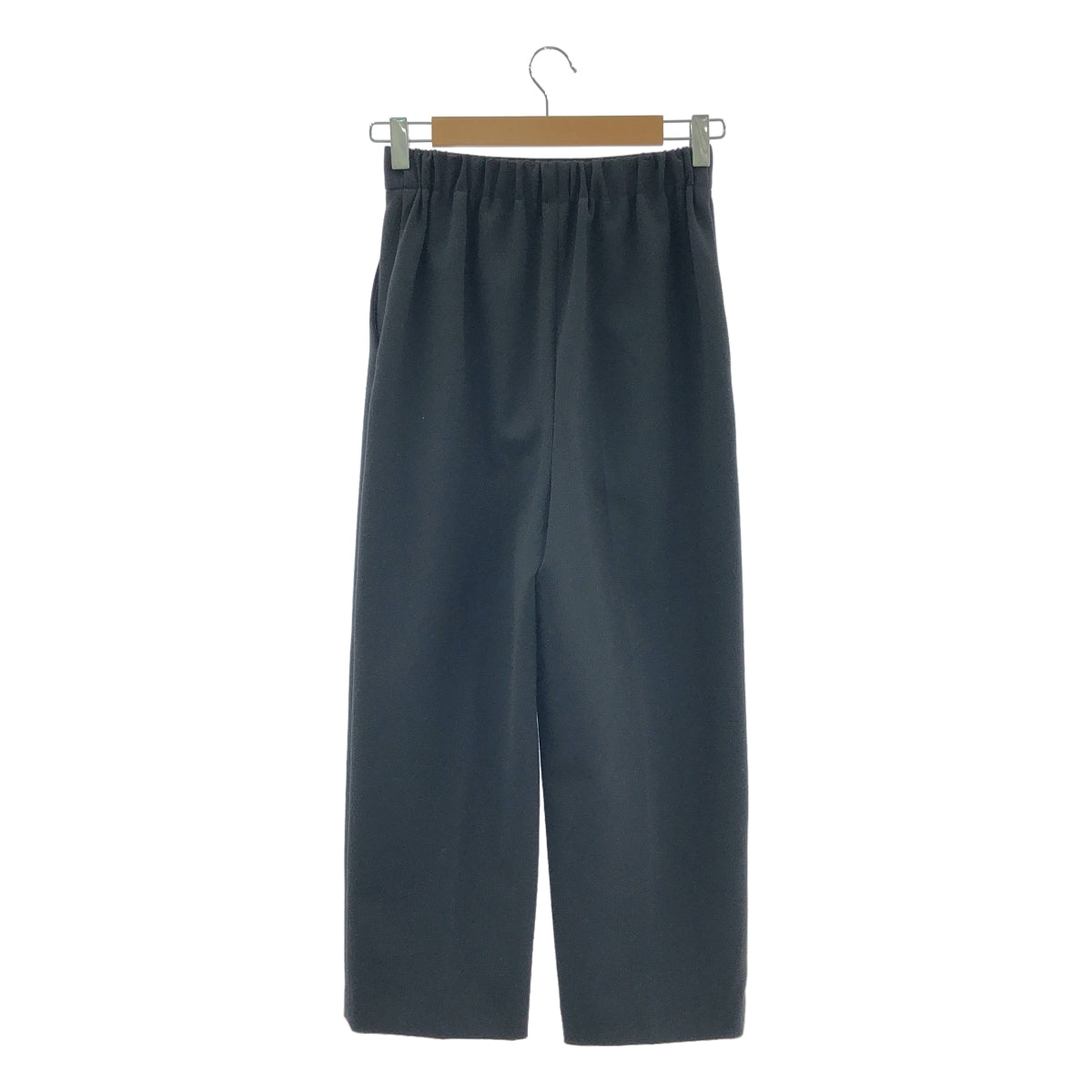 ENFOLD | 雙交叉彈性七分褲 | 尺寸 34 | 黑色 | 女款