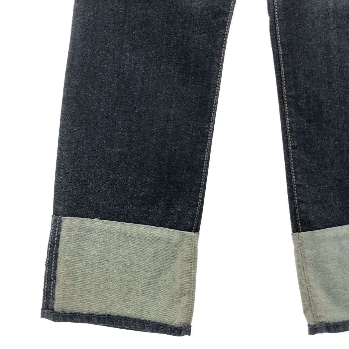 AG adriano Goldschmied / エージーアドリアーノゴールドシュミット | ロゴレザーパッチ ロールアップ デニムパンツ | 28 | レディース