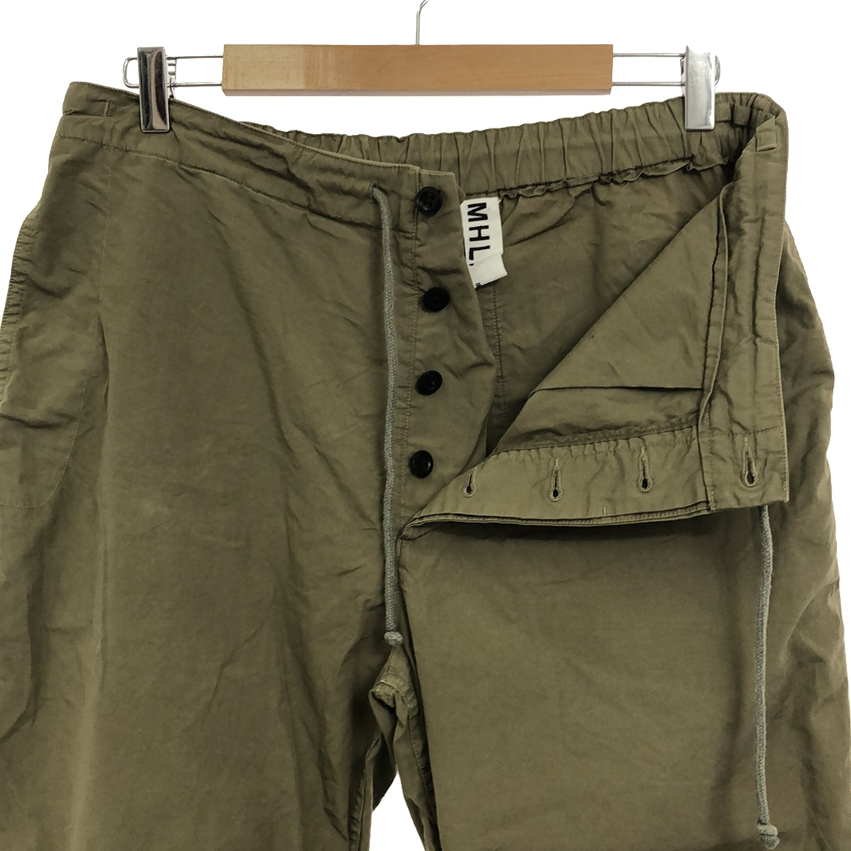 MHL. / MHL Margaret Howell | Drawstring Easy Pants | 2 | Khaki | Women's