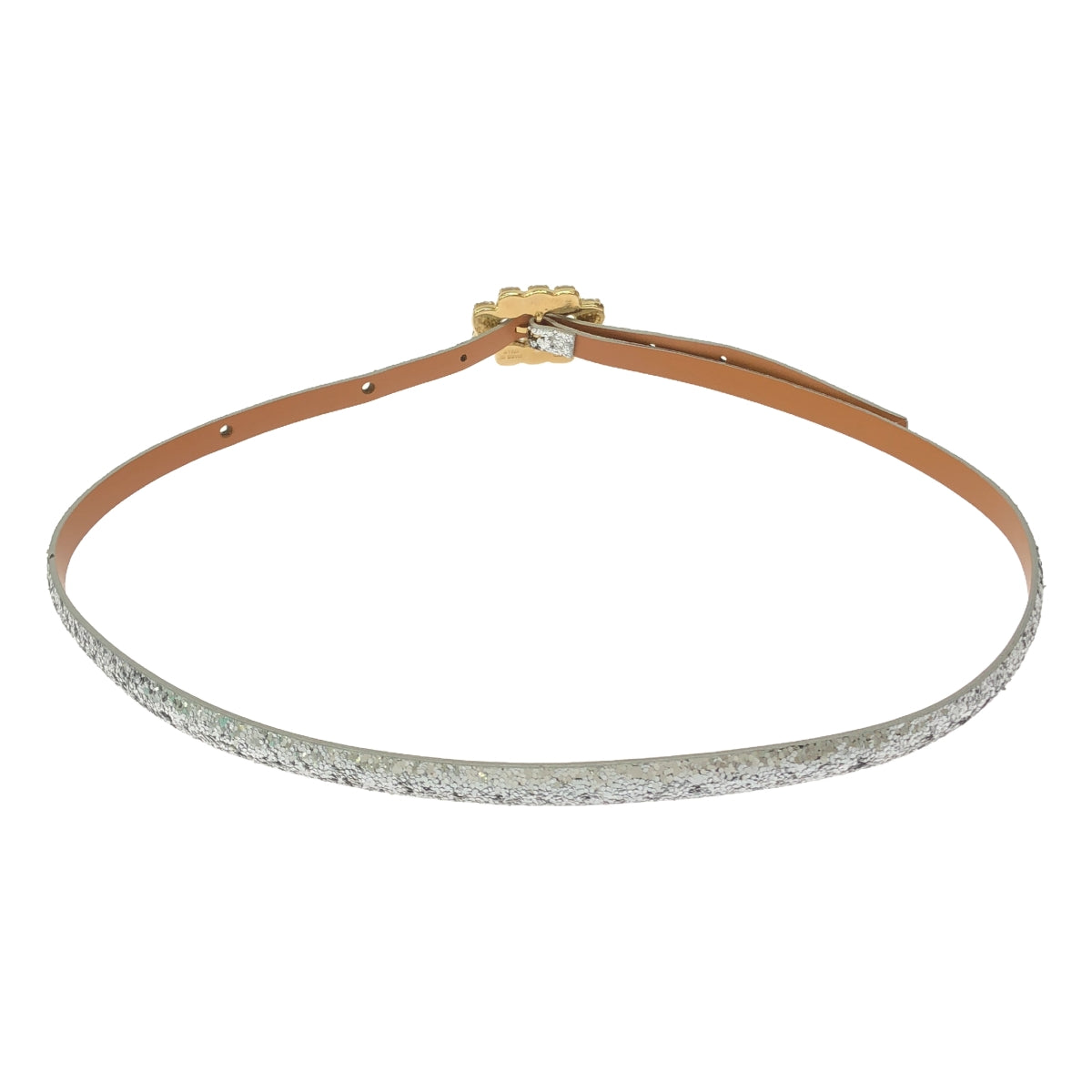 MAISON BOINET / Maison Boinet | Beaded glitter skinny belt | 80/32 | Other