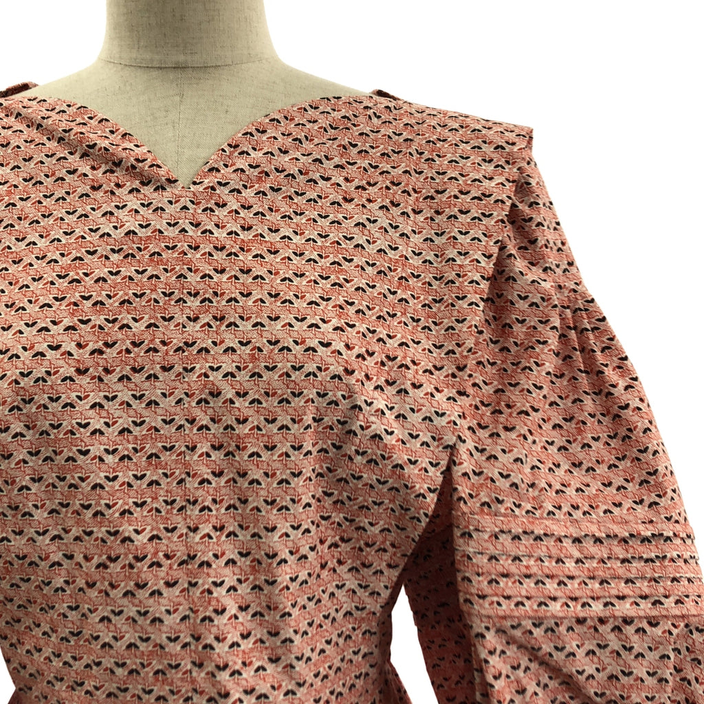 Mame Kurogouchi / マメクロゴウチ | 2023SS | Crane Pattern Hand Printed Dress 鶴 総柄 プリント ドレス ワンピース | 1 | レディース