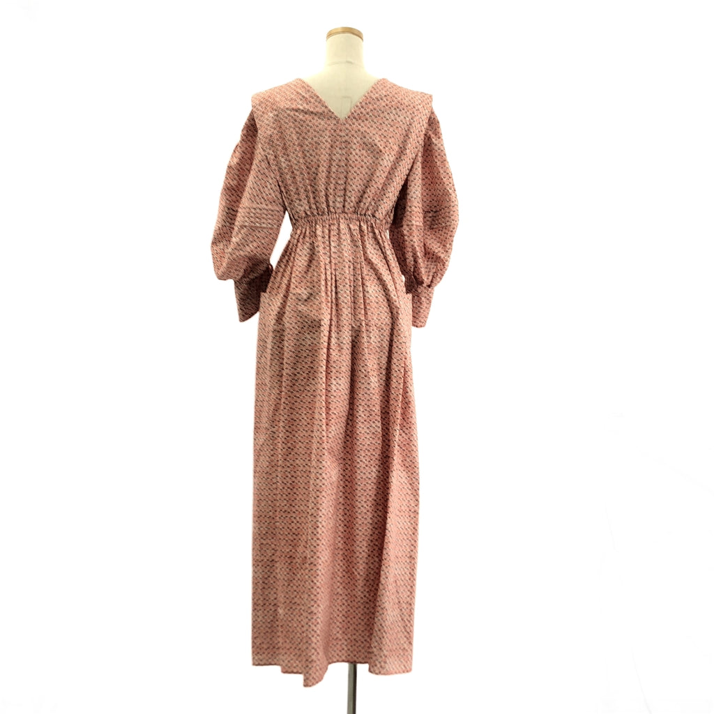 Mame Kurogouchi / マメクロゴウチ | 2023SS | Crane Pattern Hand Printed Dress 鶴 総柄 プリント ドレス ワンピース | 1 | レディース