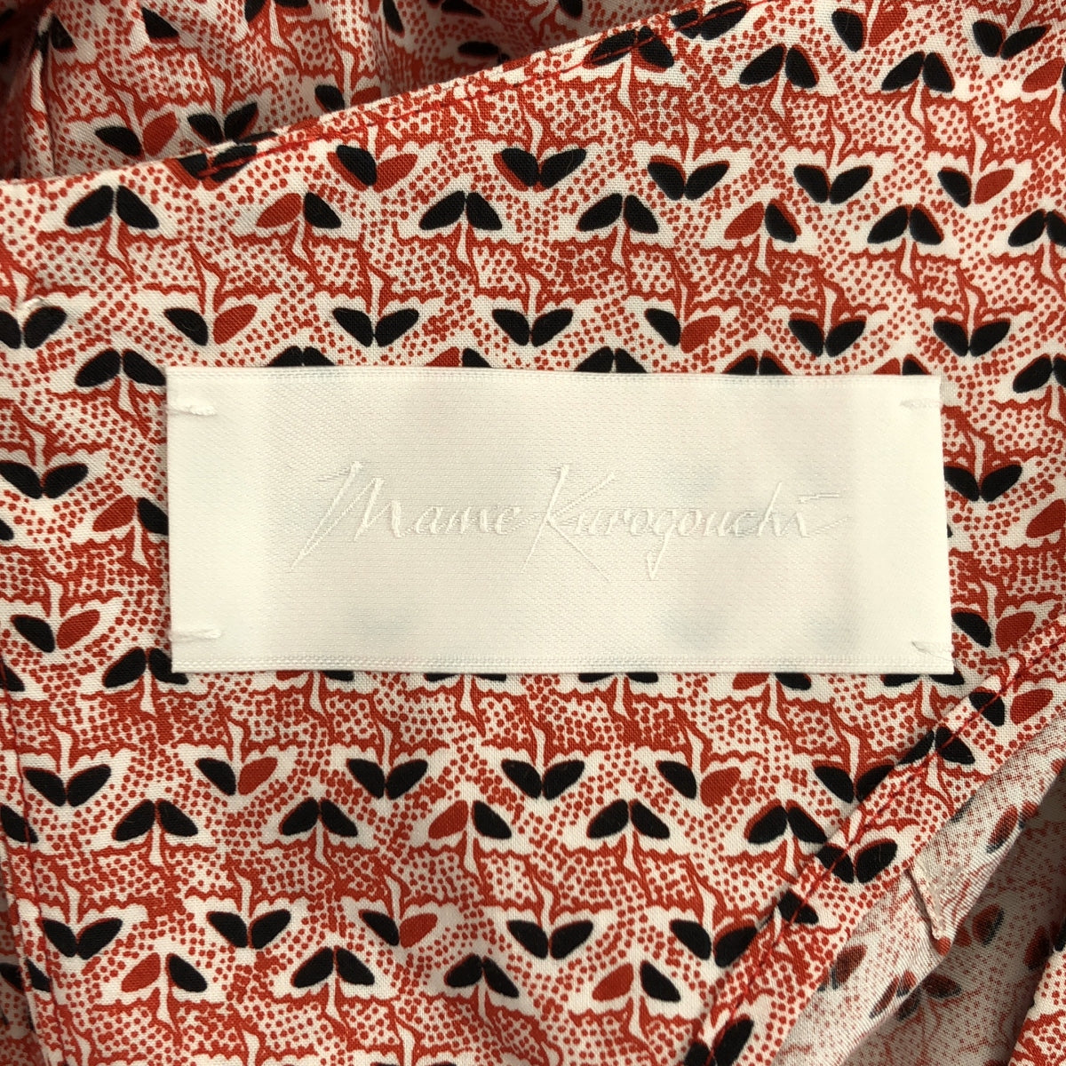 Mame Kurogouchi / マメクロゴウチ | 2023SS | Crane Pattern Hand Printed Dress 鶴 総柄 プリント ドレス ワンピース | 1 | レディース