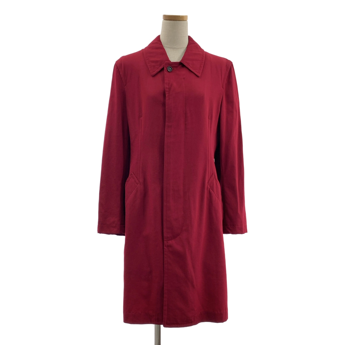 【미품】 COMME des GARCONS COMME des GARCONS / 콤콤 | AD2005 | 울 개버진 스텐 컬러 코트 | S | 레드 |