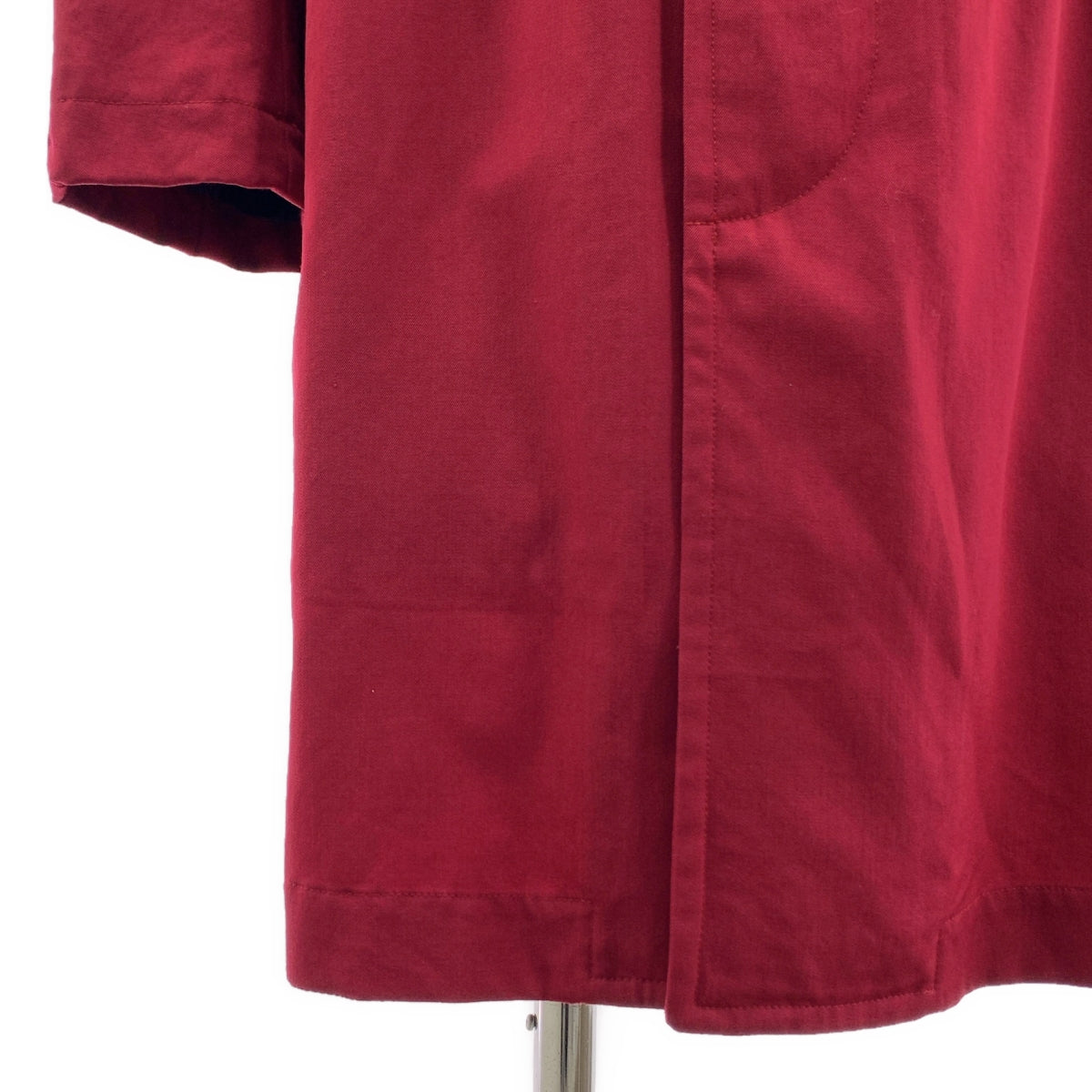 【미품】 COMME des GARCONS COMME des GARCONS / 콤콤 | AD2005 | 울 개버진 스텐 컬러 코트 | S | 레드 |