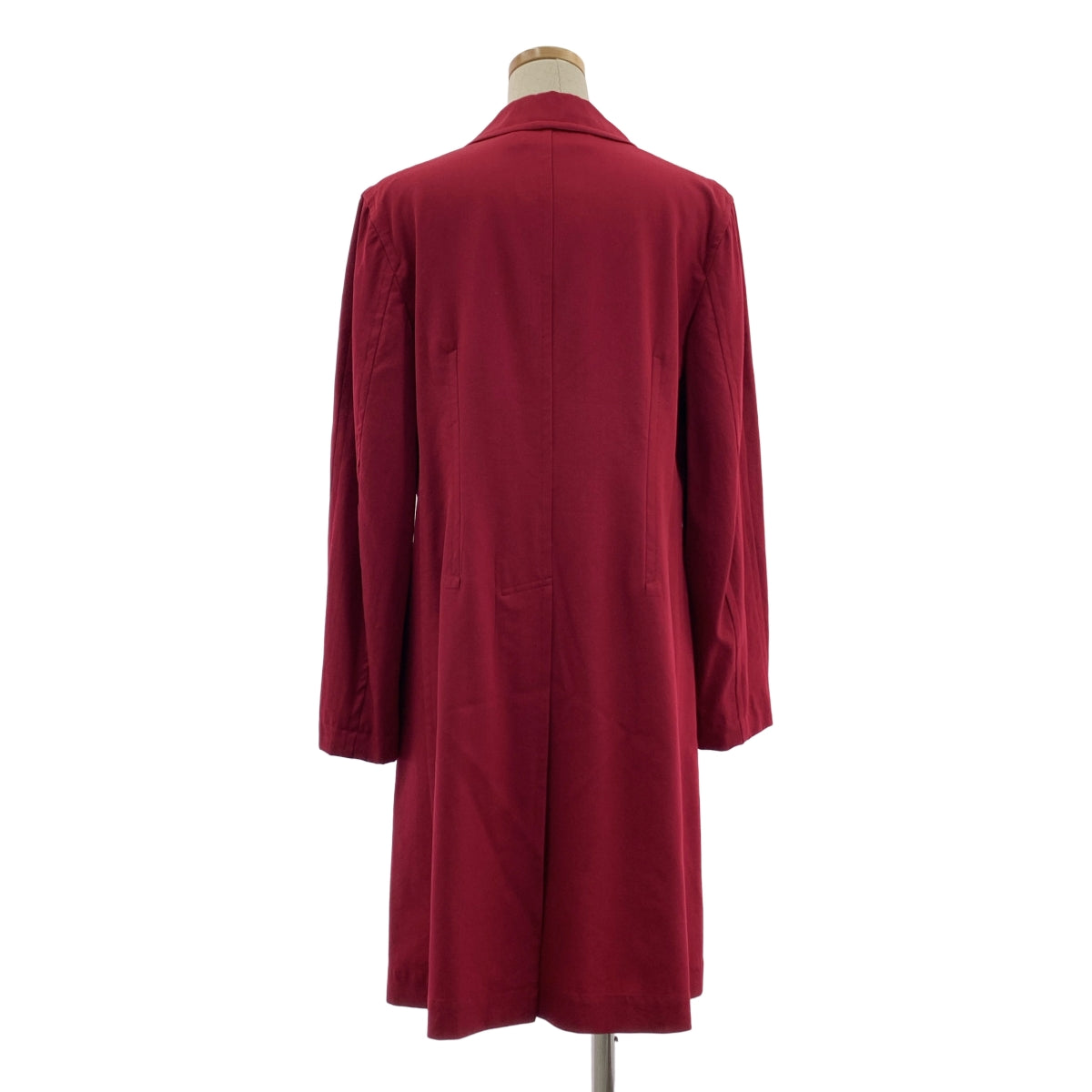 【미품】 COMME des GARCONS COMME des GARCONS / 콤콤 | AD2005 | 울 개버진 스텐 컬러 코트 | S | 레드 |