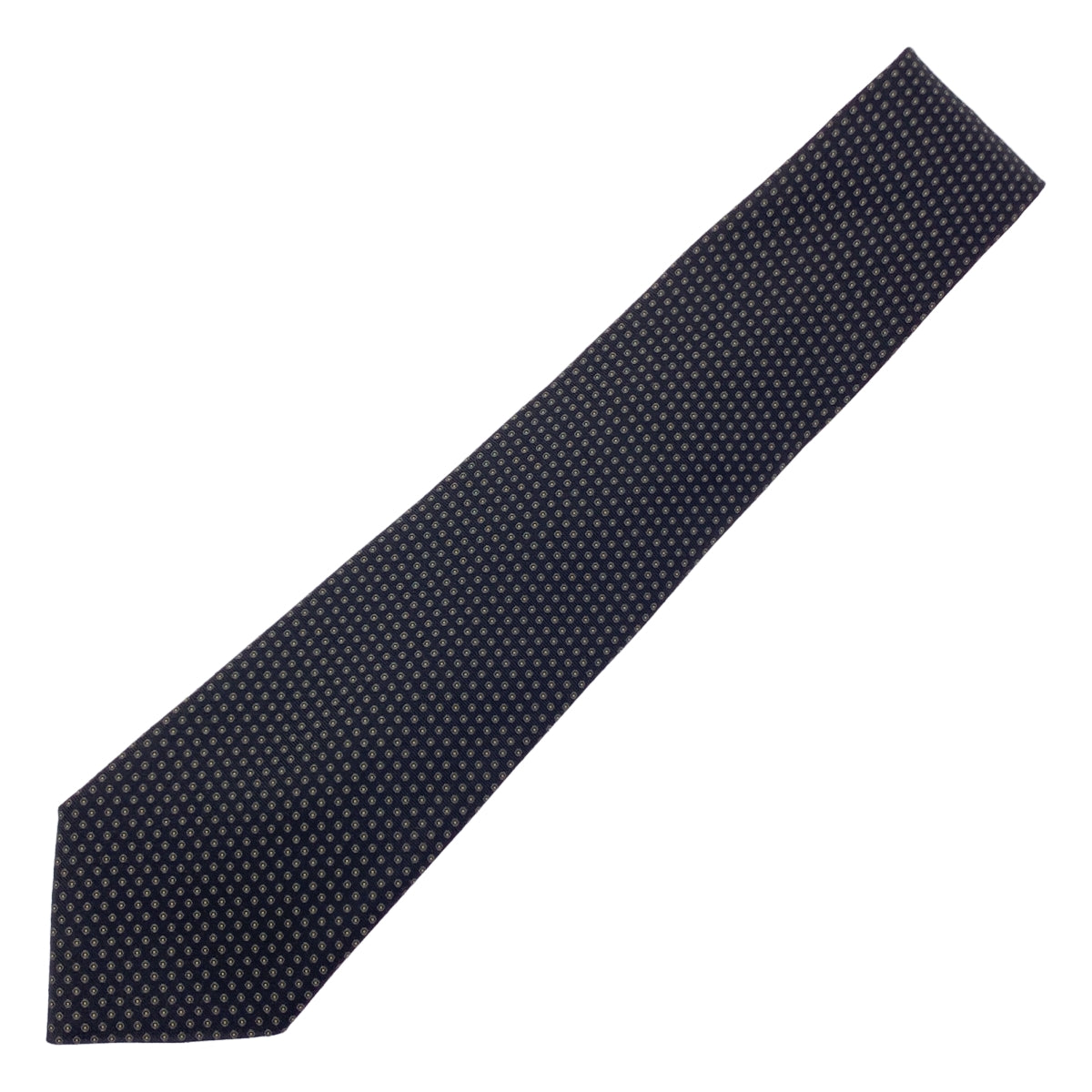 Y's 男士 / Yohji Yamamoto | 小圖案真絲領帶 | 黑色