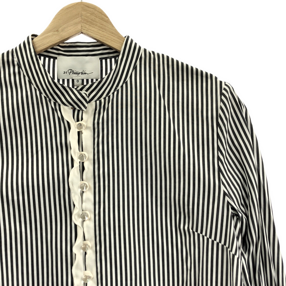 3.1 Phillip Lim / 쓰리원 필립 림 | 스트라이프 슬리브 리본 셔츠 | 0 | 여성