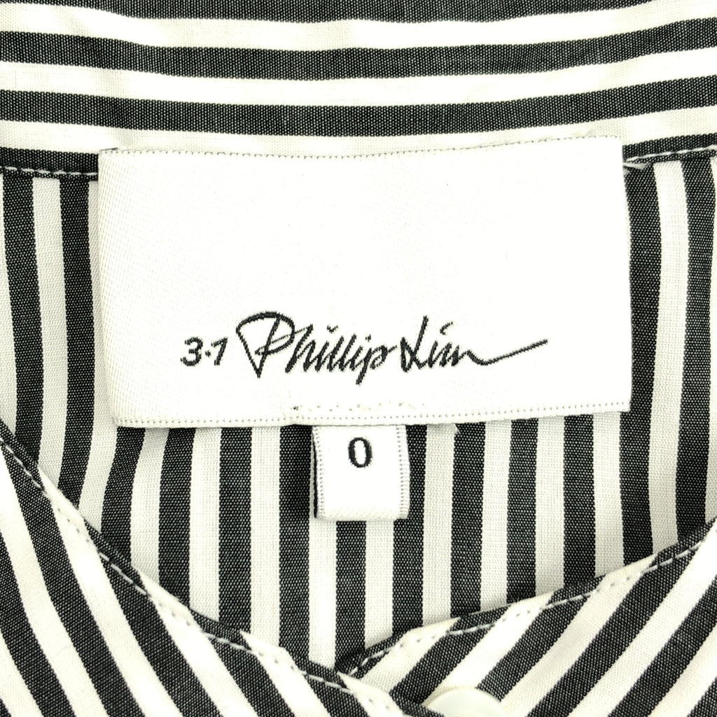 3.1 Phillip Lim / 쓰리원 필립 림 | 스트라이프 슬리브 리본 셔츠 | 0 | 여성