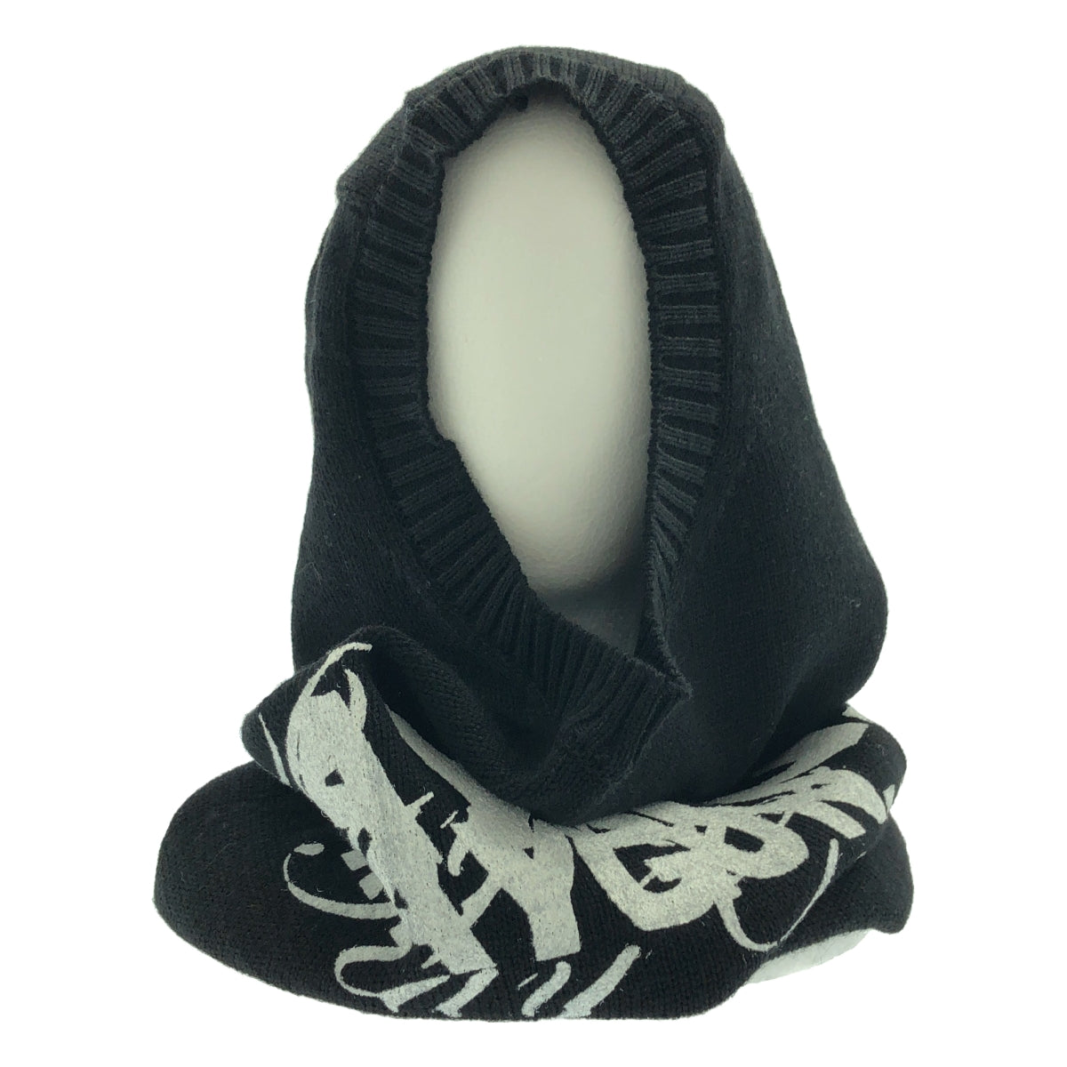 TAKAHIROMIYASHITA The Soloist | 2023秋冬 | 設得蘭羊毛超大巴拉克拉法帽 | 設得蘭羊毛印花超大巴拉克拉法帽圍脖 | 一件 |