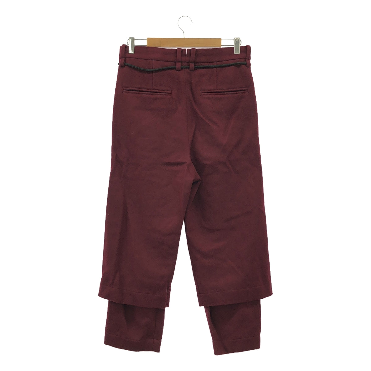 [New] prasthana / Prasthana | Zankyo lazy slacks / Pants | M | Bordeaux | Men's