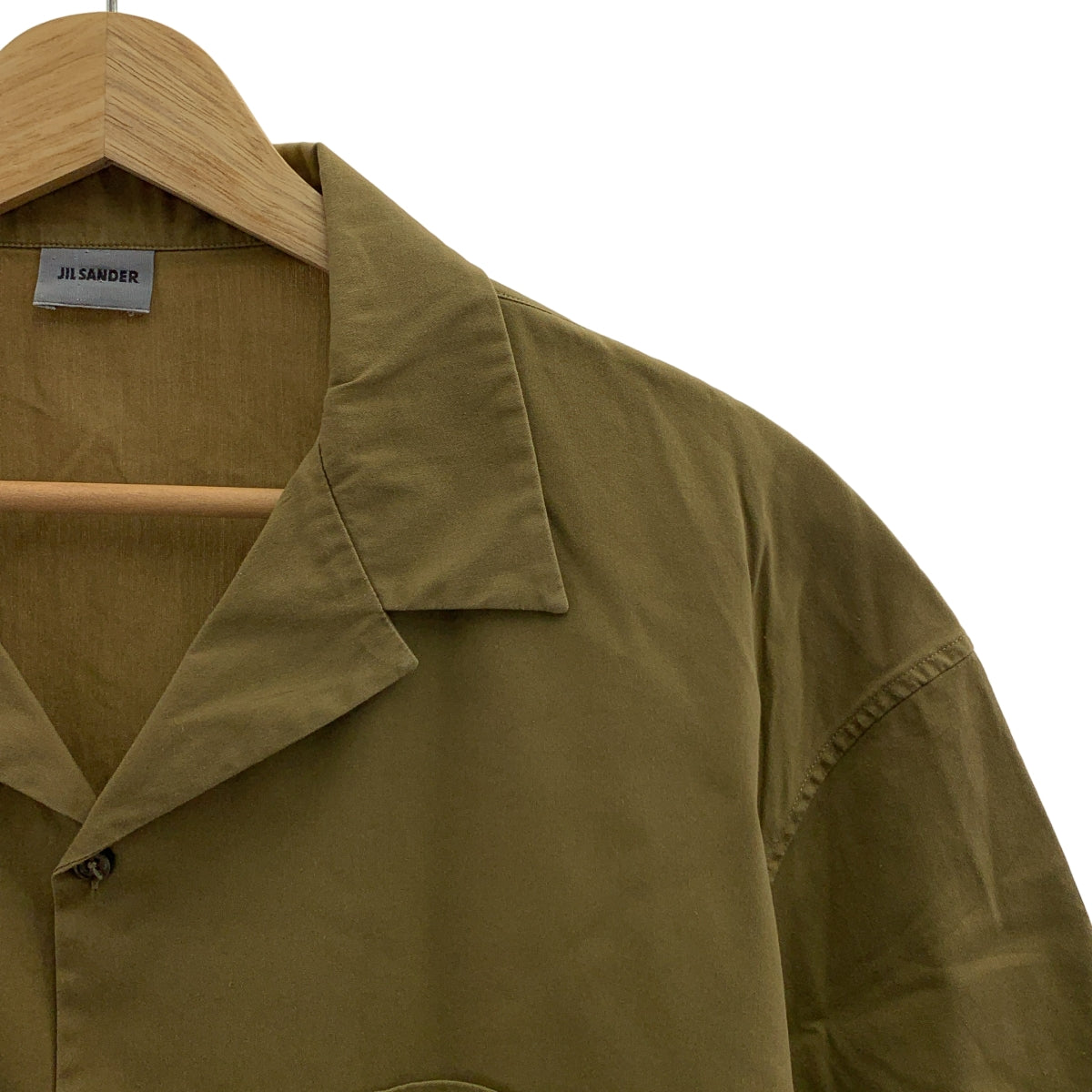 JIL SANDER / ジルサンダー | ストレッチ オープンカラーシャツ | 40 | メンズ