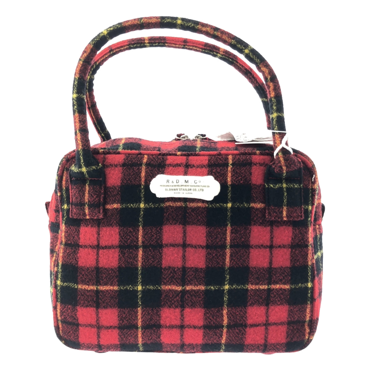 【新品】  R&D.M.Co / オールドマンズテーラー | WOOL TARTAN CHECK BOSTON BAG ウール タータンチェック ボストンバッグ ブローチ付き | F | Wallace / ウォレス | レディース