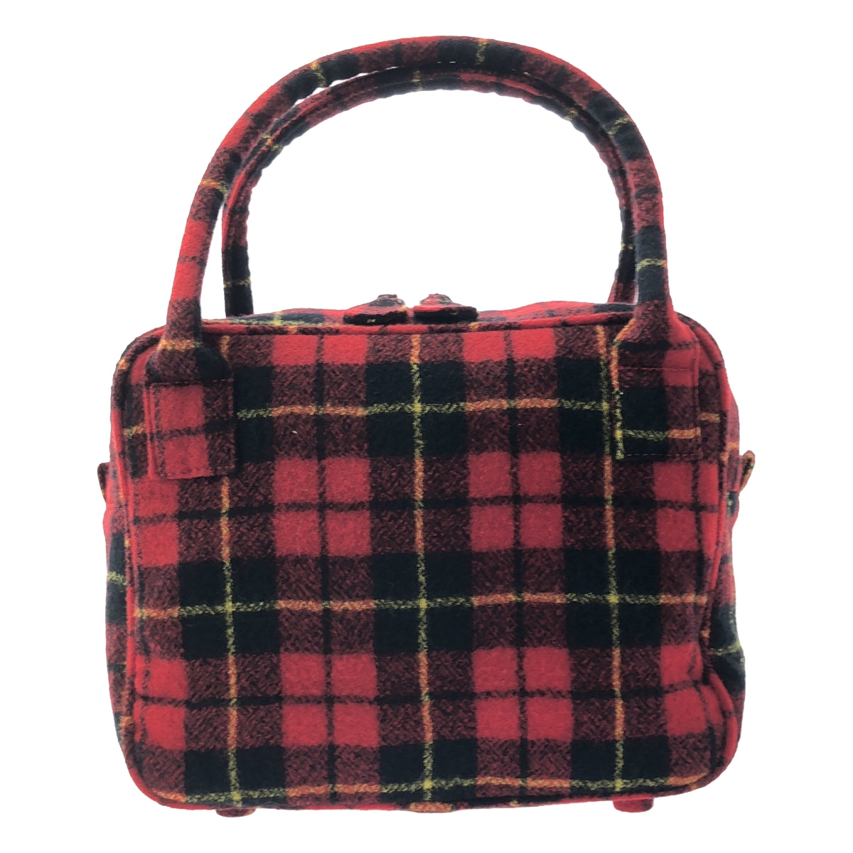 【新品】  R&D.M.Co / オールドマンズテーラー | WOOL TARTAN CHECK BOSTON BAG ウール タータンチェック ボストンバッグ ブローチ付き | F | Wallace / ウォレス | レディース