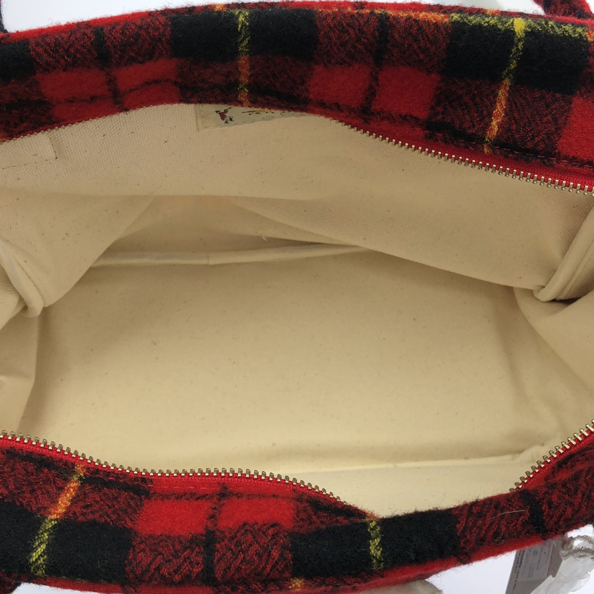 【新品】  R&D.M.Co / オールドマンズテーラー | WOOL TARTAN CHECK BOSTON BAG ウール タータンチェック ボストンバッグ ブローチ付き | F | Wallace / ウォレス | レディース