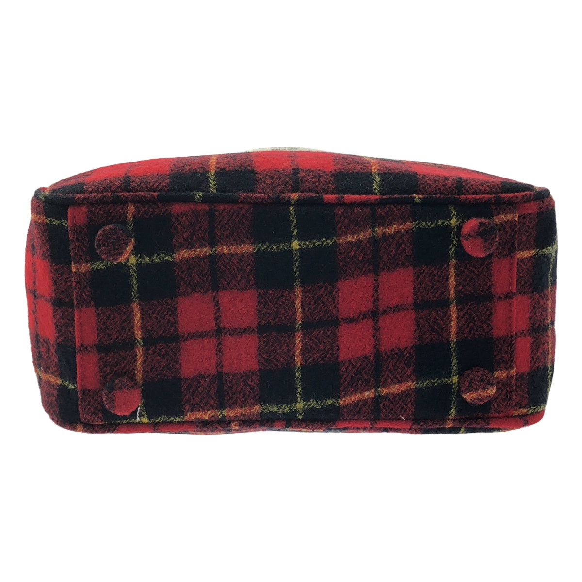 【新品】  R&D.M.Co / オールドマンズテーラー | WOOL TARTAN CHECK BOSTON BAG ウール タータンチェック ボストンバッグ ブローチ付き | F | Wallace / ウォレス | レディース