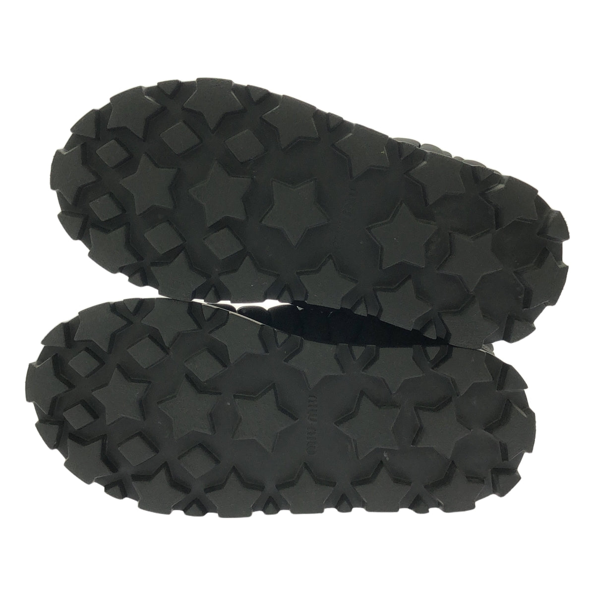 【美品】  miu miu / ミュウミュウ | Padded Matelasse Booties / 5U558D ロゴ ショート ブーツ | 35 | NERO | レディース