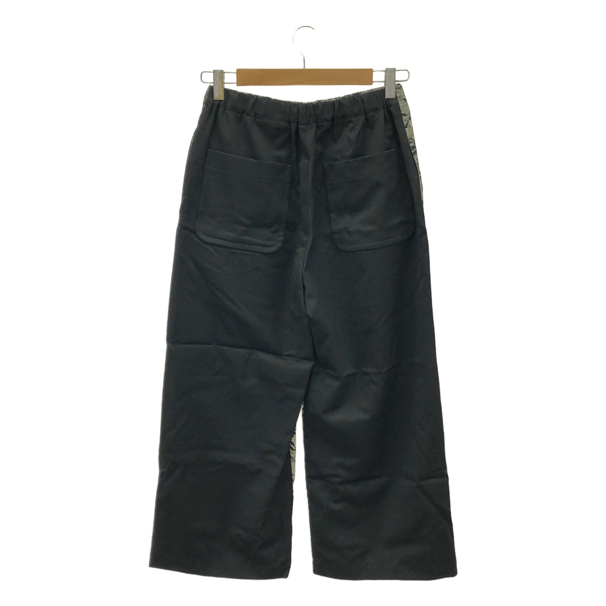 tricot COMME des GARCONS / トリココムデギャルソン | 2016AW | ポリエステル エンブロイダリー レース イージーパンツ | ブラック/ホワイト | レディース