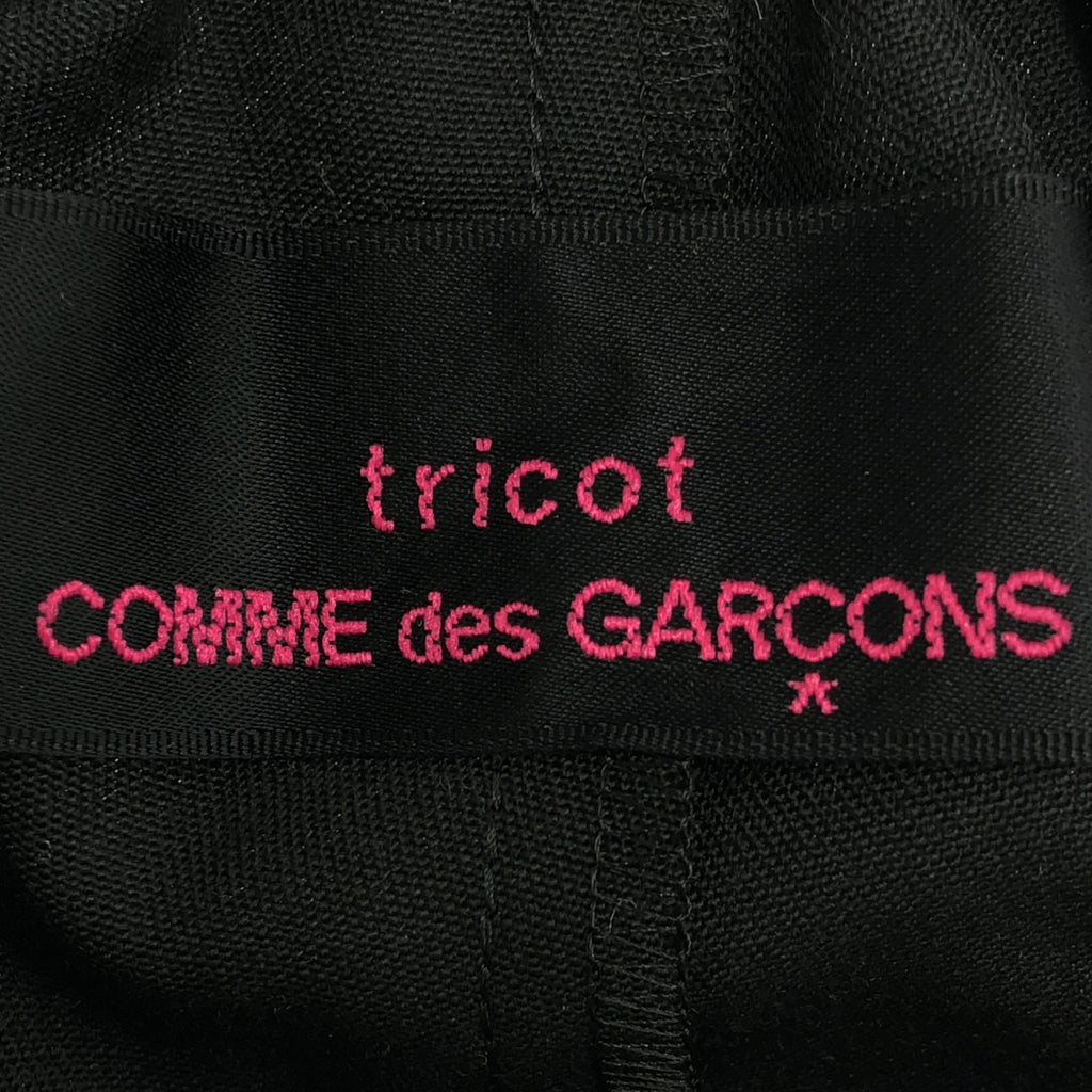 tricot COMME des GARCONS / 트리코콤 데 갤슨 | 2016AW | 폴리 에스테르 엠브로이드 레이스 이지 팬츠 | 블랙/화이트 | 여성