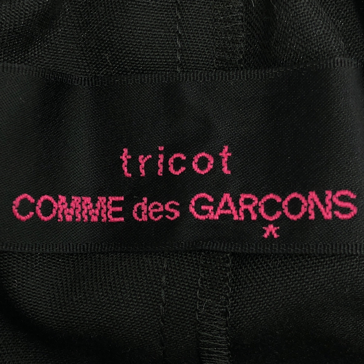 tricot COMME des GARCONS / 트리코콤 데 갤슨 | 2016AW | 폴리 에스테르 엠브로이드 레이스 이지 팬츠 | 블랙/화이트 | 여성