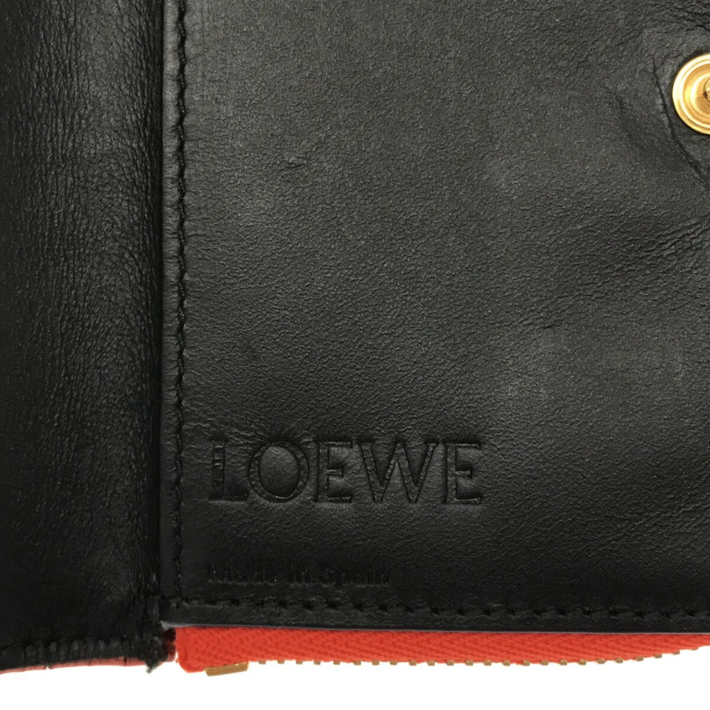 [狀況良好] LOEWE |小號拉鍊錢包 |橘色 |女性的