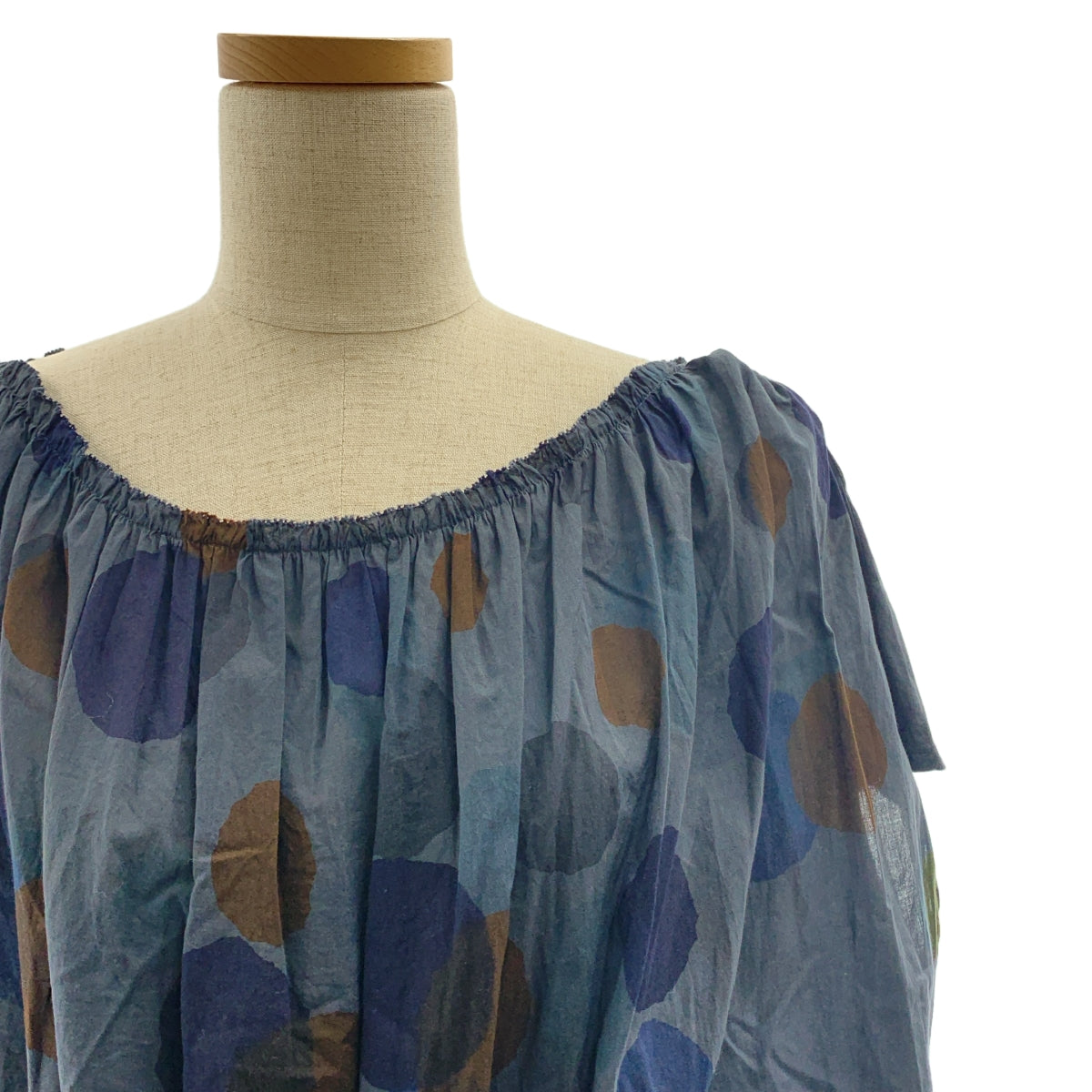 mina perhonen / ミナペルホネン | rain star / ギャザー ボリューム ワンピース | 38 | レディース