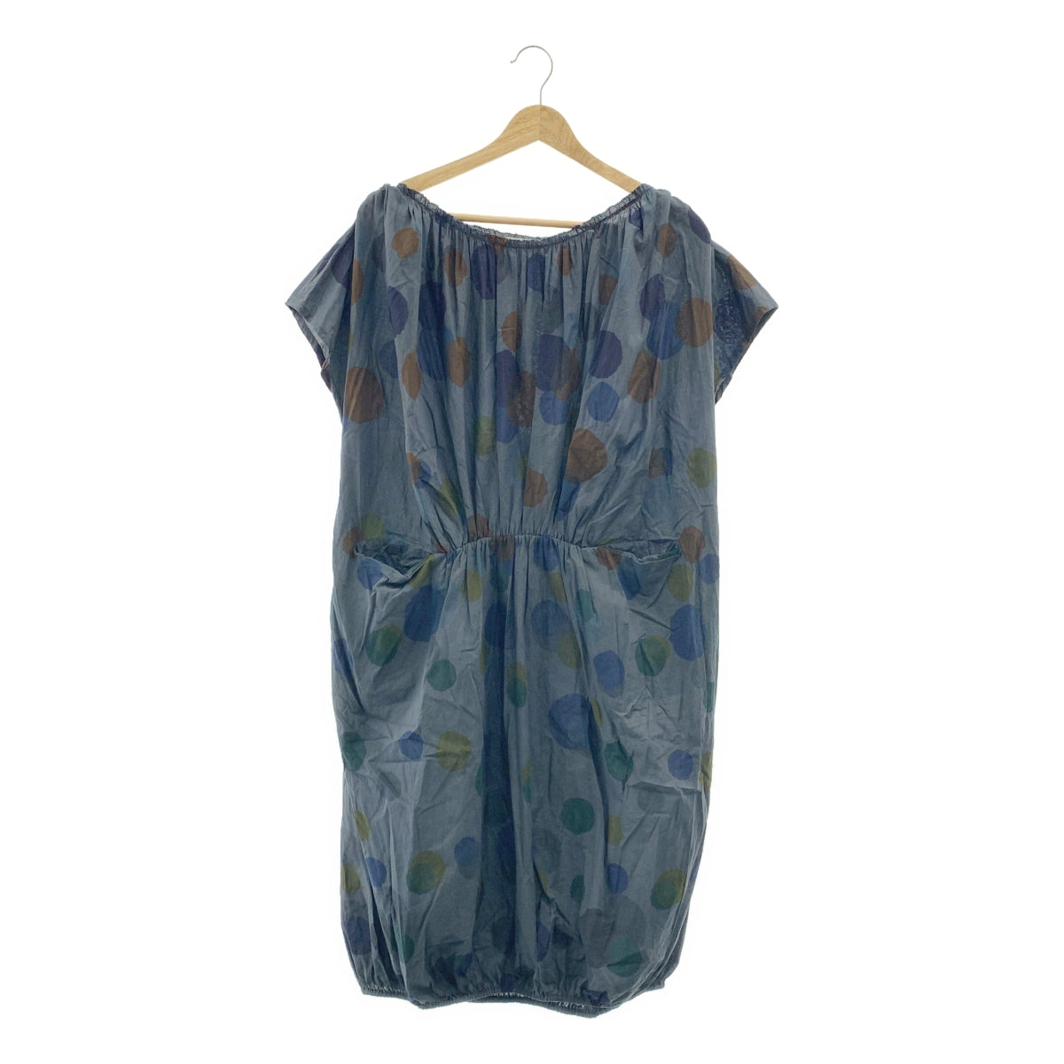 mina perhonen / ミナペルホネン | rain star / ギャザー ボリューム ワンピース | 38 | レディース