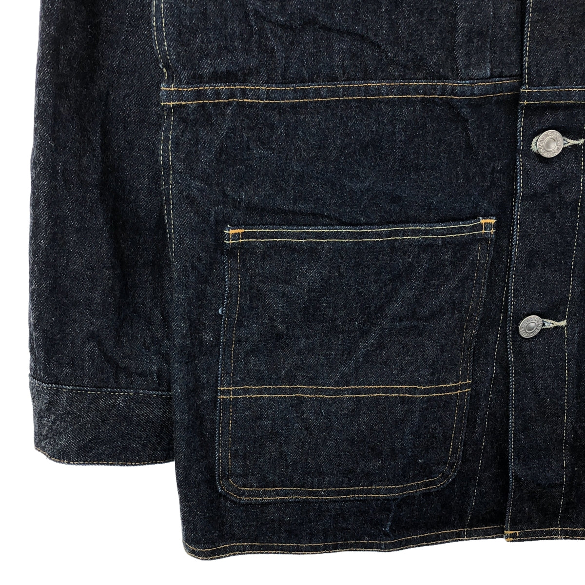 UNDER COVER  / アンダーカバー | × Levi's / リーバイス 別注 TRUCKER MID COAT / トラッカー ミッドコート デニムジャケット | S | インディゴ | メンズ